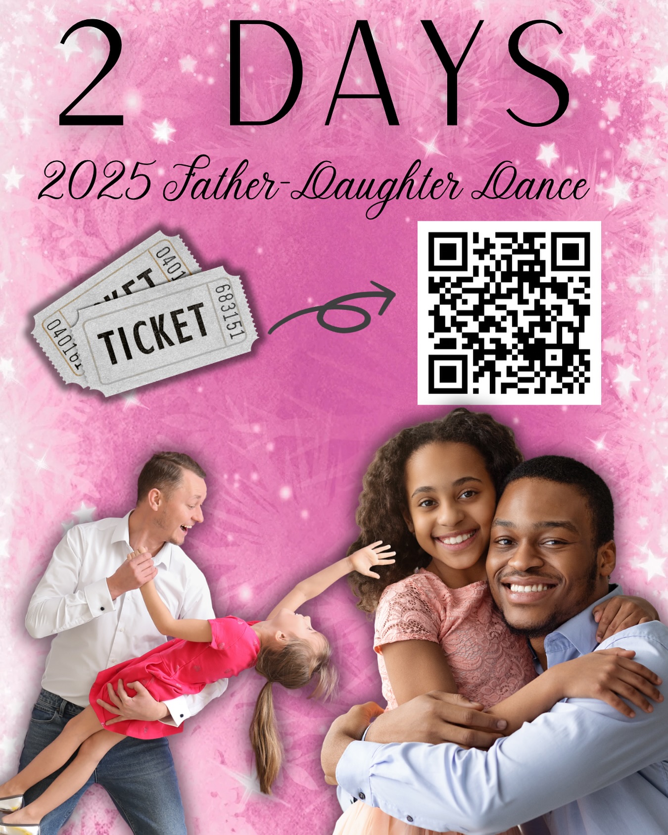Only 2 days to go!
We can’t wait to see all the dads, grandpas, uncles, and father-figures sharing smiles, dances, and memories with their girls. 💖✨ Grab your tickets while there’s still time!