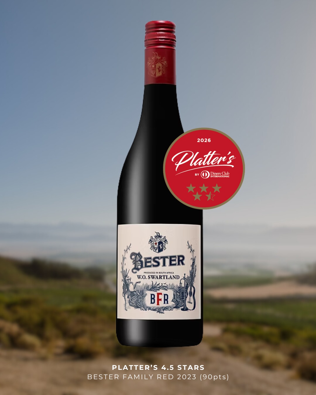 Good vibes = happy times! 🏆
We don’t do what we do for the accolades, but it was very nice to be recognised in the latest Platter’s Wine Guide 🥂
@wineonaplatter awarded our most recent vintages:
Chenin Blanc 2024 ⭐⭐⭐⭐
Bester Family Red 2023 ⭐⭐⭐⭐ + ½
With expertly compiled wine reviews, winery profiles and cellar door attractions, Platter’s is the go-to guide to South Africa’s wines and estates.
In short, they know their stuff! So perhaps you should follow their lead, and sample some Bester Family Wines... Contact Zakkie to get some.
www.besterwines.com | zakkie@besterwines.com | 082 805 5586
#BesterFamilyWines #PlatterResults #AwardWinningWines #SwartlandWine #SwartlandChenin #RedBlend #BFR #BesterFamilyRed #BesterChenin
