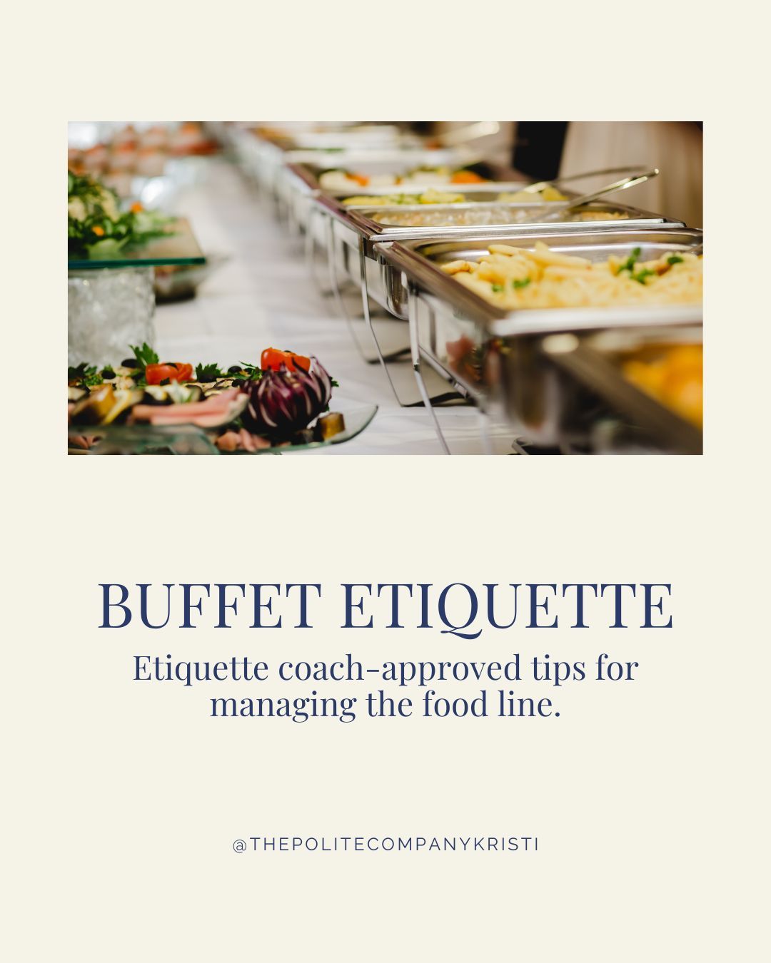 I donât know about you, but at our house, we use a buffet line. We are not a carve-the-turkey-and-pass-the-food-at-the-table kind of family. If you are like us, here are a few tips to help you feel your best at the buffet.
1. Hosts, let your guests go first. We usually start with the oldest generation, then the younger folks follow.
2. Do a little math. If there are twelve rolls and eight people, take one on the first pass.
3. If you are eating at a table with ten or so people, wait until everyone has a chance to get their food before you start eating. If there are multiple tables, wait until the people around you have their plates.
Happy Thanksgiving!