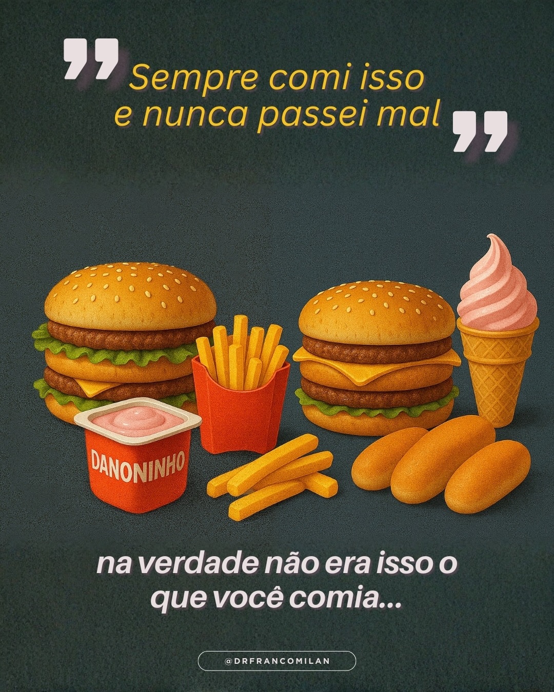 🧨 O que mudou na nossa comida? E no nosso intestino?
Hoje, a mesma batata frita e o mesmo sorvete que existiam há décadas não são mais os mesmos. Antes, eram preparações simples, feitas com ingredientes naturais.
Agora, muitos alimentos vêm carregados de corantes, conservantes, espessantes, aromatizantes artificiais e ultraprocessamento — uma combinação que altera textura, sabor… e a saúde do seu intestino.
Esses aditivos podem aumentar inflamação, desequilibrar a microbiota e favorecer sintomas como azia, inchaço, gases, mudanças no hábito intestinal e até piorar quadros como SII.
Por isso:
👉 Leia rótulos.
👉 Evite alimentos ultraprocessados sempre que possível.
👉 Priorize comida de verdade: simples, fresca e reconhecível.
Seu intestino agradece — e sua saúde a longo prazo também. 🌱
#SaúdeDigestiva #Gastroenterologia #Microbiota #InflamaçãoIntestinal #ComidaDeVerdade #Ultraprocessados #Refluxo #Azia #SII #SaúdeIntestinal #VidaSaudável #MédicoExplica #drfrancomilan