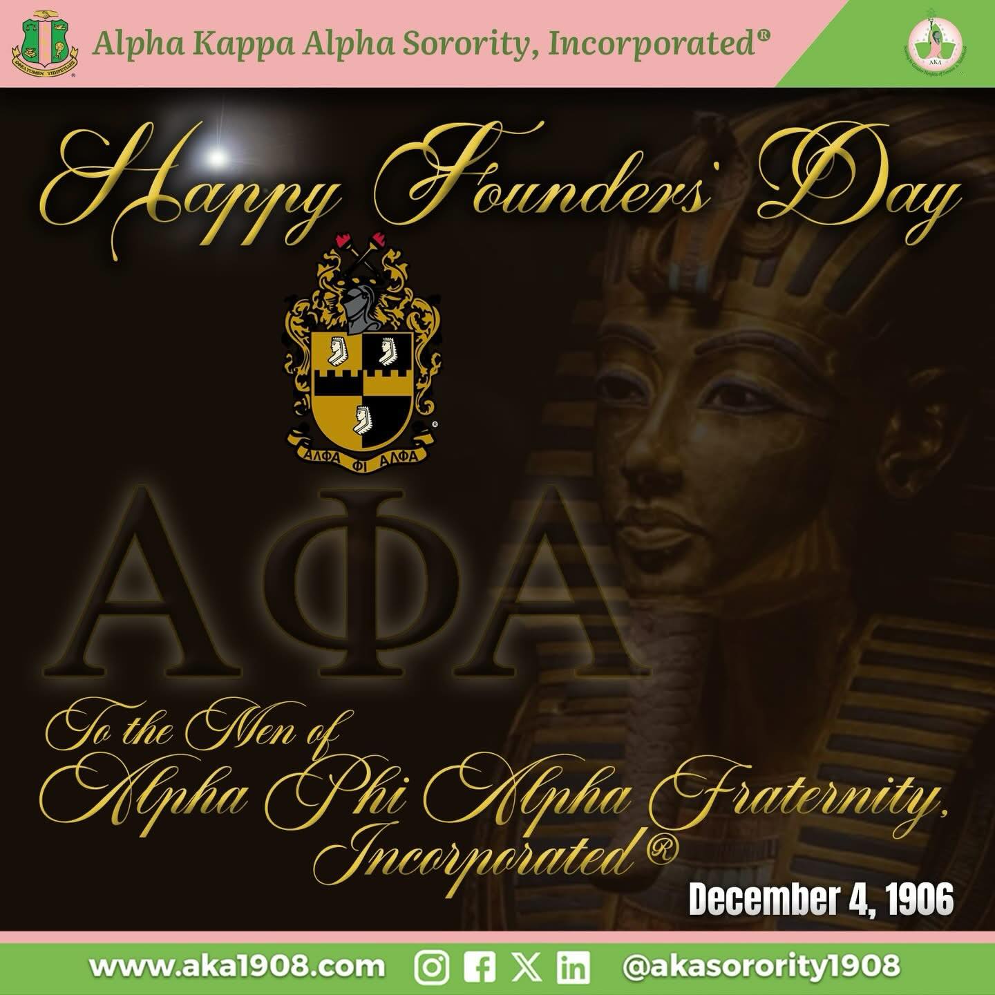 Happy 119th Founders’ Day to the Men of Alpha Phi Alpha Fraternity, Incorporated! 🖤💛🩷💚 Let’s show them some love. Tag your favorite Alpha!