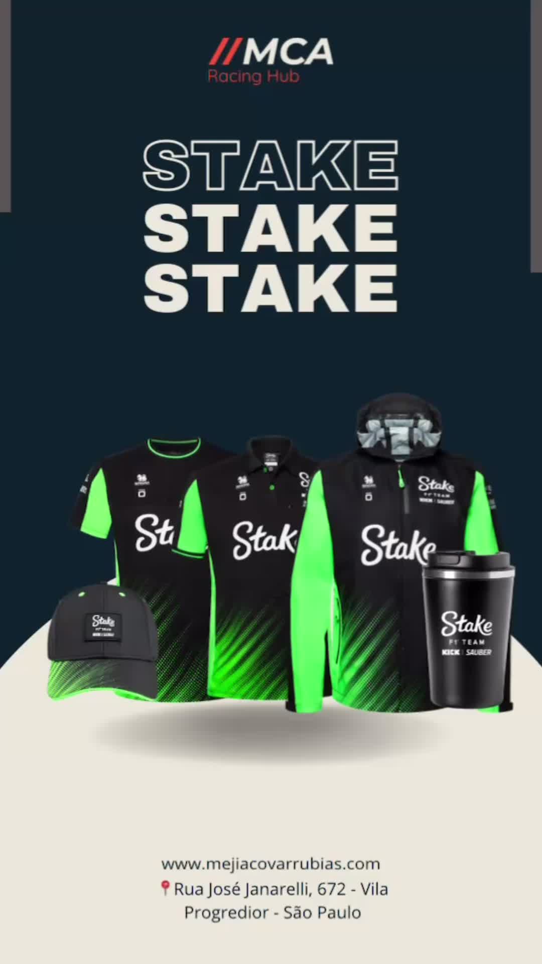 Aproveite os preços especiais que continuam em nosso site!!!
#F1 #Formula1 #Stake #SauberF1 #saopaulo