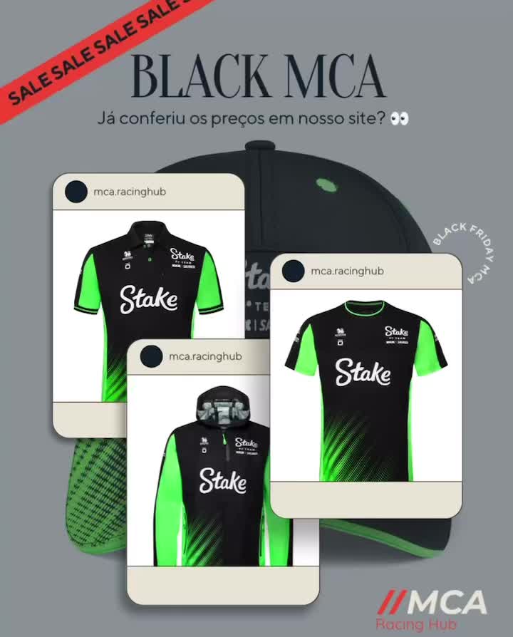 Produtos Stake com preços especiais para vocês!
#F1 #formula1 #stake #stakef1team #blackfriday #bortoletto