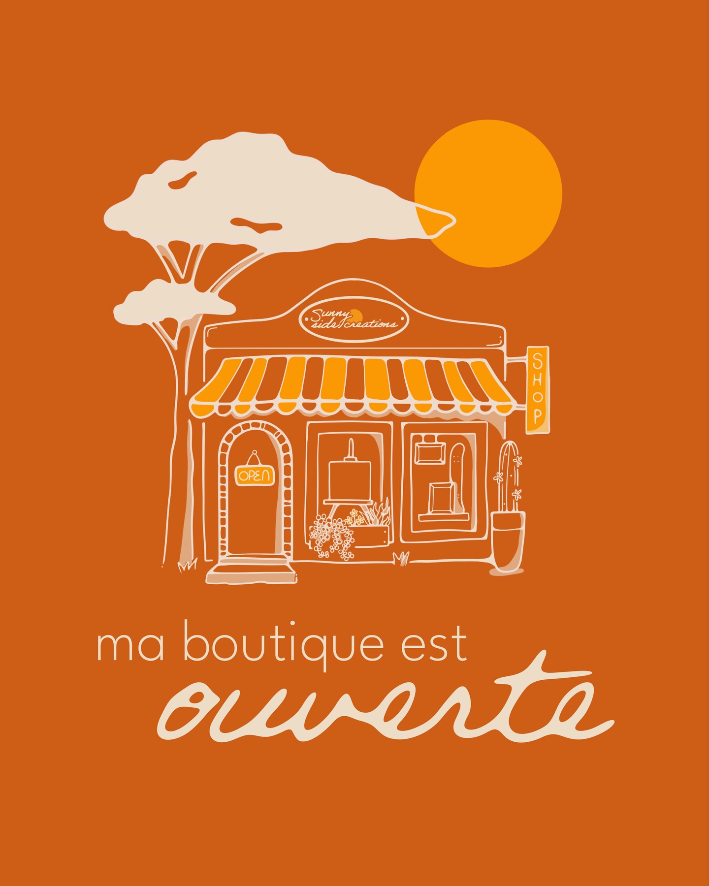 Je suis super heureuse de vous annoncer que… ça y est, ma boutique en ligne est enfin OUVERTE !
C’est un projet que je rêve de lancer depuis longtemps, mais entre le temps qui file, les projets clients et la vie tout simplement… je n’avais jamais réussi à me poser pour le faire.
Aujourd’hui, vous pouvez y trouver :
• des affiches A4 et A5
• des skateboards décoratif (me contacter en MP si ça vous intéresse)
• et la possibilité de commander un dessin personnalisé, juste à temps pour Noël
Merci pour tout le soutien que j’ai reçu jusqu’ici. J’espère vraiment que les créations que j’ai décidé de partager avec vous vous plairont. Dites le moi s’il y en a qui manque !
N’hésitez pas à en parler autour de vous, partager etc. Rien ne fait plus plaisir à une petite créatrice que de voir son art vivre chez vous, même un petit coin de mur 🌞💛
Livraison gratuite à partir de 80€
& un petit code promo SUNNYPOSTER 80€ pour 3 affiches A4 (pour voir qui lit mes légendes)
Lien en bio 🔗