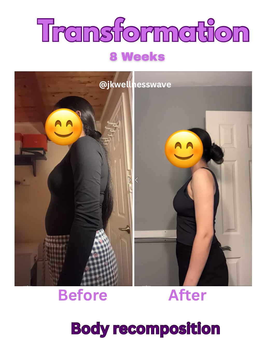 8 weeks. No shortcuts. Just consistency.
Visible inches gone from the waist, face leaned out, back fat reduced—and confidence way up.
This is what happens when workouts + nutrition are done right 🔥
#gym #onlinecoaching #transformation #8weekresults