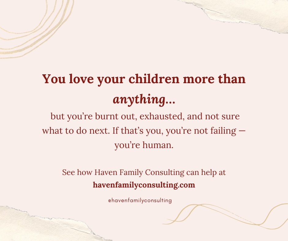 Sometimes the most loving thing a parent can do is admit they’re overwhelmed and reach for support. You don’t have to hold everything together alone. Your child doesn’t need a perfect parent — just a connected one.
If you’re in that place and you need someone to help you make sense of the behaviors, the emotions, or the chaos at home, I’m here. I’m Morgan Coburn, M.Ed., a child and family development specialist with over a decade of experience helping families in their homes. Visit havenfamilyconsulting.com to see how I can help you reconnected with your family and find peace at home!
#earlychildhood #parenting #gentleparenting #havenfamilyconsulting #parentinghelp #parentingtips #childdevelopment