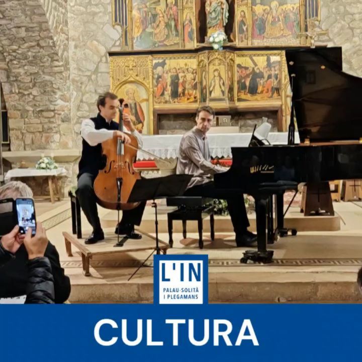 MÚSICA. L'Associació d'Amics de Josep Martí i Cristià ha presentat avui un concert de Santa Cecília que ha estat també un doble homenatge. Sota el títol "Evocacions dels romàntics catalans", el violoncel·lista Ramon Bassal i el pianista Daniel Blanch han interpretat una selecció de peces d'aquest periode, on no hi han faltat partitures de Cristià. El doble homenatge s'entén perquè s'han els 15 anys de l'associació palauenca i alhora el centenari de la mort del compositor català Juli Garreta, del que també s'han pogut escoltar varies peces.
@ajpalauplegamans #Palausolitaiplegamans #Psip @amicsmusicapsp