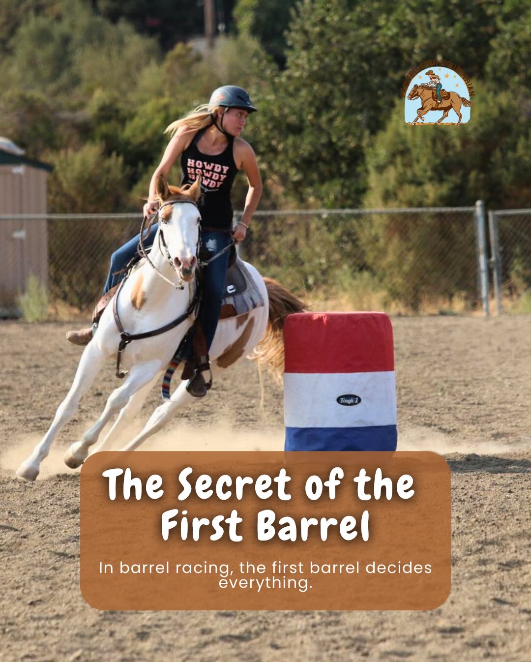 The first barrel is the heart of the run.
It sets your line, your rhythm, and whether you gain—or lose—precious seconds.
The most common mistake?
❌ Pushing the horse into the turn.
That kills momentum and throws off your entire pattern.
The key is holding the arc, entering clean, and driving out with power.
Master the first barrel… and the rest of the run becomes so much easier. 🐎🔥
#PaintedStarEquestrian #BarrelRacing #Gymkhana #WesternRiding #EquestrianTraining #BarrelHorse #RodeoKids #HorseLife