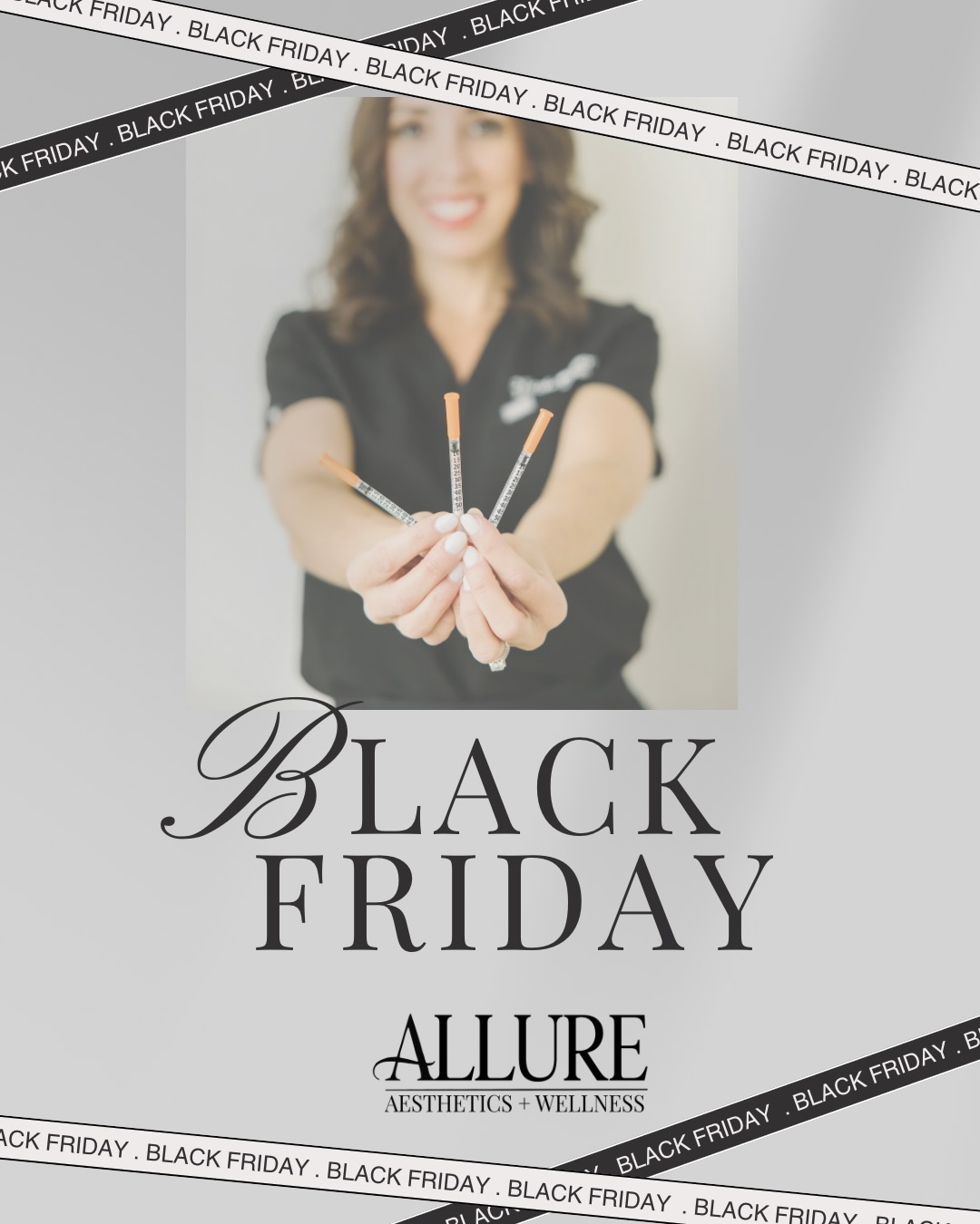 Black Friday Deals are live!
.
Give the gift of beauty and wellness this holiday! You can shop online at www.allure-dbq.com/shop or send a DM to purchase!
.
Black Friday specials are valid for Friday 11/28 and Saturday 11/29 only! Can be used towards any treatment or service at Allure Aesthetics and Wellness.
.
Questions? Send a DM, call, text or email!
.
š»www.allure-dbq.com
š 563-258-4698
š§ info@allure-dbq.com
.
Nicole Powers, ARNP, AGNP-BC
@nicolepowers_np
.
#dubuque #dubuqueiowa #dubuqueia #iowa #blackfriday #smallbuisness #medspa #medicalaesthetics