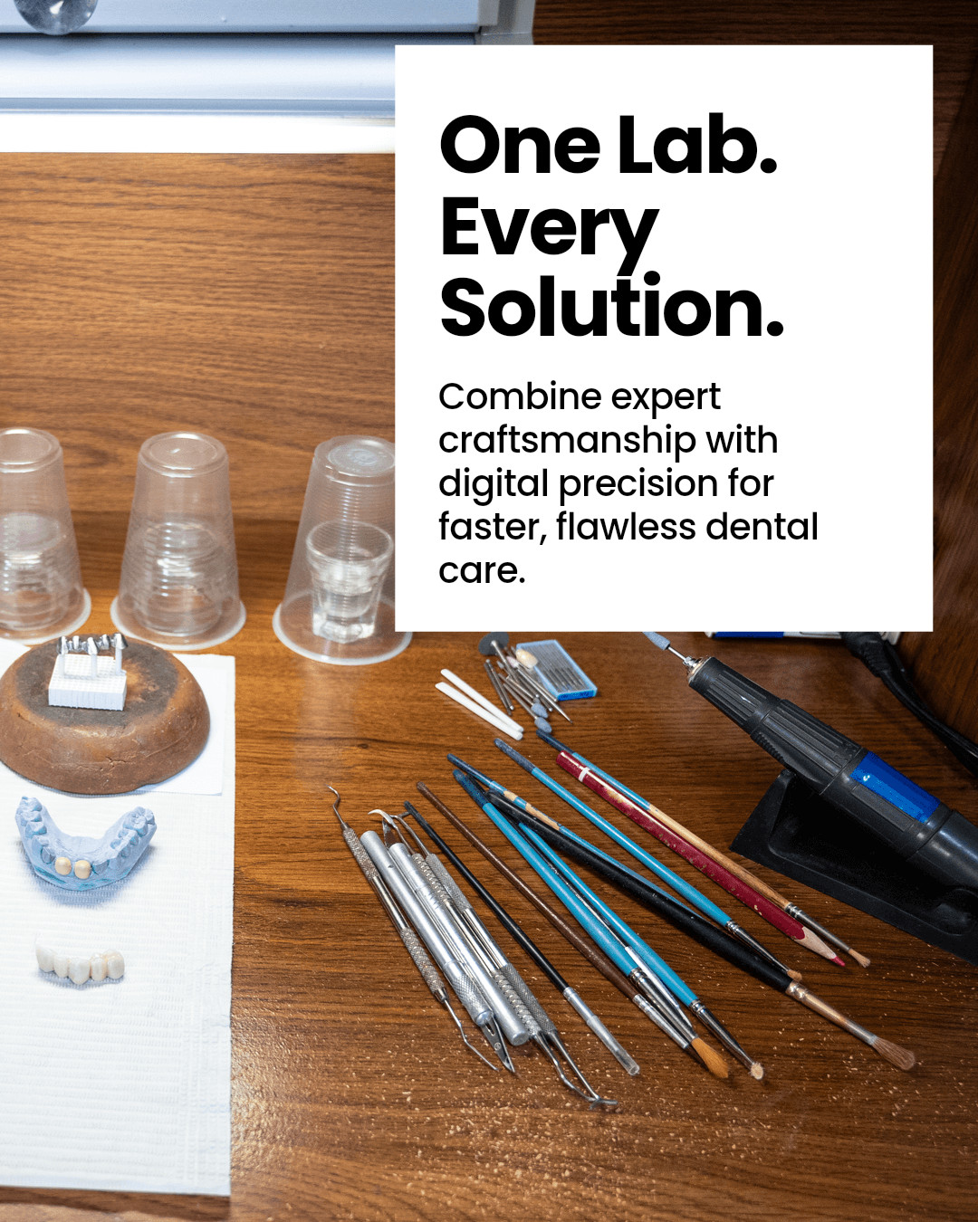 Partnering with a full-service dental laboratory changes the way your practice delivers care.
At Precision Esthetics, our comprehensive offerings—from ceramic restorations and implant solutions to custom night guards and digital impressions—are designed to meet every clinical need under one roof. This coordination means faster turnaround times, consistent quality, and smooth communication.
Our state-of-the-art facility in West Palm Beach combines European craftsmanship with cutting-edge digital technology. Each restoration is crafted by expert technicians, ensuring precision and esthetic excellence that your patients will notice and appreciate.
Choosing a full-service partner like Precision Esthetics doesn't just simplify your workflow—it strengthens your practice's reputation, enabling you to provide superior outcomes with confidence.
Feel the difference of a trusted partner dedicated to perfecting smiles and supporting your success every step of the way.