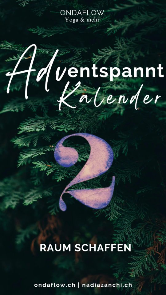 ✨️Türchen 2 | Raum schaffen✨️
3 Übungen, die im Liegen, Sitzen oder Stehen ausgeführt werden können, um mehr Raum im Oberkörper zu schaffen.
Wunderbar geeignet für Zwischendurch, um sich wieder aufzurichten und ein paar Mal tief durchzuatmen. Funktioniert fast überall und tut gut.
👉Probiers gerne aus! Hat es für dich funktioniert?
Jeden Tag im Advent einen achtsamen Impuls für dich.
Gerne liken, teilen, reposten, kommentieren und Lieblingsmenschen weitererzählen💜
#raumschaffen
#adventskalender
#adventspannt
#yogaeveryday
#yogaimalltag