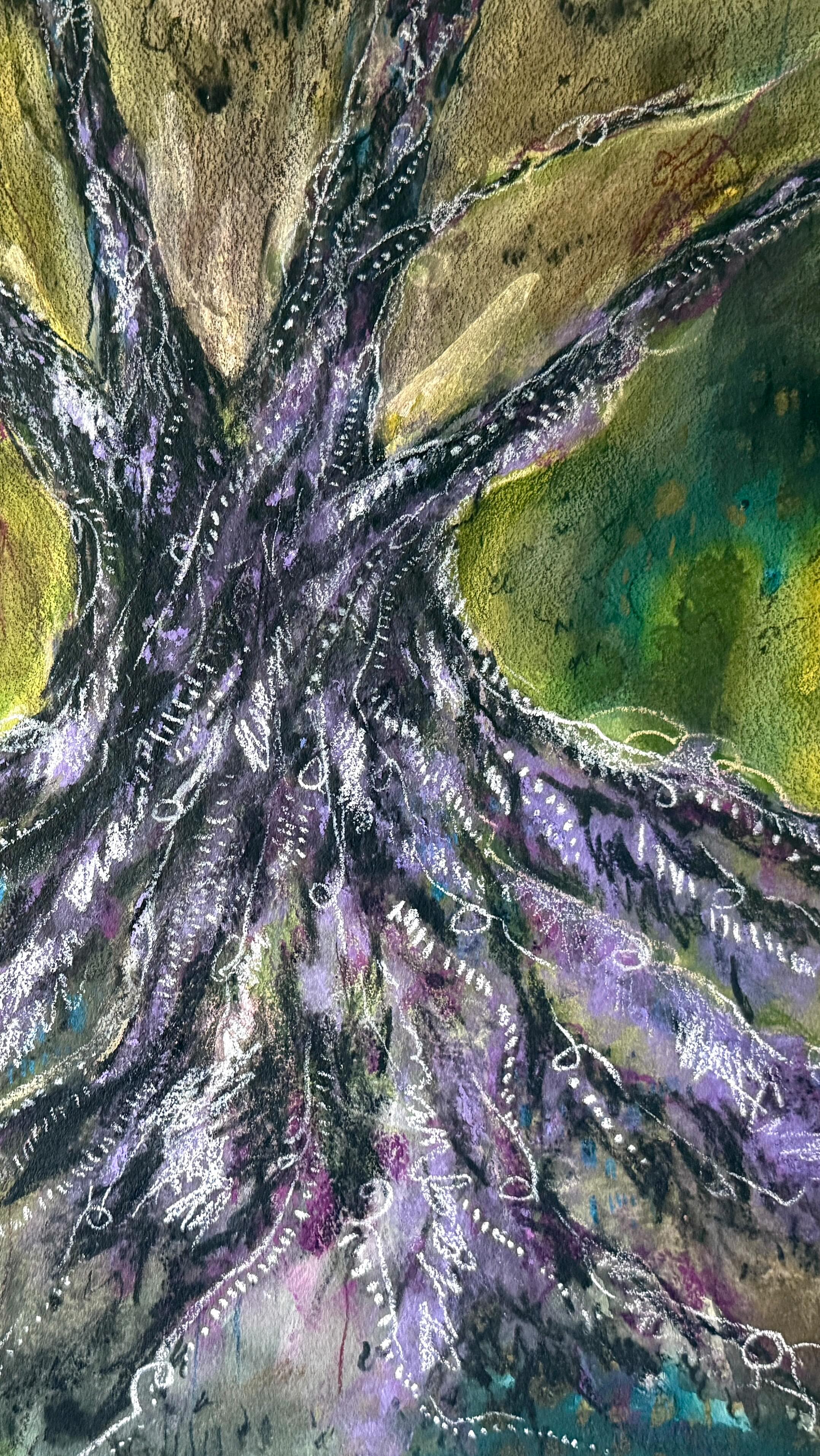 “You Took My Pain And Turned It Into Light”
This painting honours the gift of presence of this tree and others along with it… the transformative effect of simply spending time together in each other’s field of energy. My pain in this case I was carrying upon arrival to the space , at the time I began the under layers of it, was gently transformed and alchemised into peace, gratitude, love and even joy, slowly and softly, just by being there. And no doubt through the creative process itself as well, quietly drawing and painting and paying attention to the ways of the plants and the life and energy all around me, expanding awareness, and perhaps also the holding of the desire or the openness to surrender and be transformed too - all a kind of wordless prayer in a way... but the presence of this majestic tree all the while and others around me, so vast and gentle and constant… no judgement, no pressure, no coming or going… just deep peace, welcome and presence 🥰 What a gift.
“You Took My Pain And Turned It Into Light”
52cm x 40.5cm
Mixed media on 300gsm watercolour paper
Unframed
…
If you’d like to view this artwork and more in person, do come by the gallery anytime between 10am and 1pm Tues-Fri (or we can open by appt, just DM).
✨Opening night celebration is this Friday 12 December from 4pm-8pm. We would love to see you there and look forward to sharing our exhibition with you 😊🌿🫶
Dianne McInerney Art Gallery
Unit 6, 33 Gateway Drive
Noosaville, QLD
✨ Part of @gatewaytoartnoosa ✨
@diannemcinerneyartist
@thecreativepilgrim
@larajanestewart
.
.
.
.
#sunshinecoastart #visitnoosa #natureinspiredart