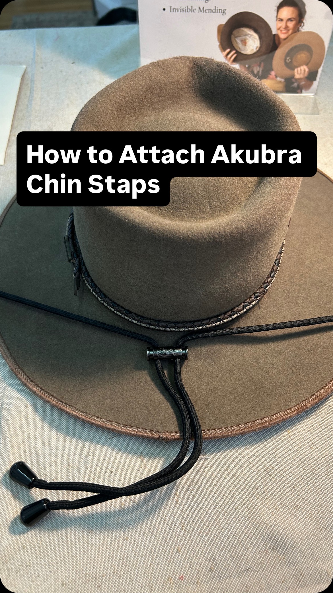Never loose your hat in the wind again! See how easy it is to attach a chin strap to your favourite hat.
#akubraofficial #akubrachinstrap #stampedeband #hatrestoration #akubrarepairer