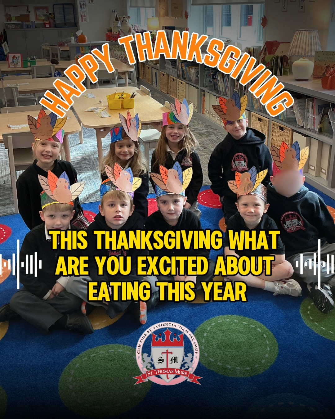 🌟 PART 3 — STM Gratitude Series (Birds & Turkey Love)
Today’s Thanksgiving reflections are full of wonder — from gratitude for birds, one of God’s sweetest creations, to the excitement of mashed potatoes and the ever-popular turkey.
Our Kindergarteners bring joy, honesty, and big smiles to this series, reminding us to appreciate the beauty of God’s world and the traditions that bring families together.
We are grateful to @materdeiradio for helping capture these heartwarming moments with our students.
🖤💛 Happy Thanksgiving from STM!
#StThomasMoreSchool #STMCommunity #CatholicEducation #CatholicSchoolLife #BulldogPride #ThanksgivingGratitude