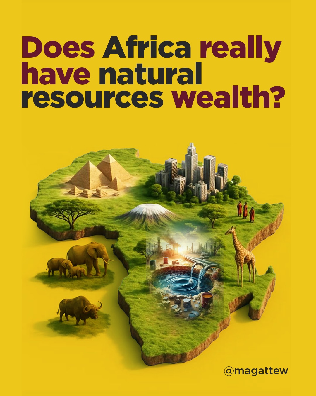 “But Africa has so many natural resources!”
So what?
Our ancestors had access to more natural resources than we do today, yet they are, in many ways, poorer than us.
Switzerland has no oil. Japan has no diamonds. Singapore has no gold.
Yet all three are wealthy.
Why?
Because wealth comes from people, not from the ground.
They built systems that let their people use knowledge, skills, and creativity to turn nothing into something.
Africa’s real advantage is not copper, cobalt, or oil.
It’s Africans.
A continent full of brilliant young talent, with an average age of 19, ready to build, create, and solve problems.
That is the real resource the world should be excited about.
What do you think? Tag someone who needs to hear this.