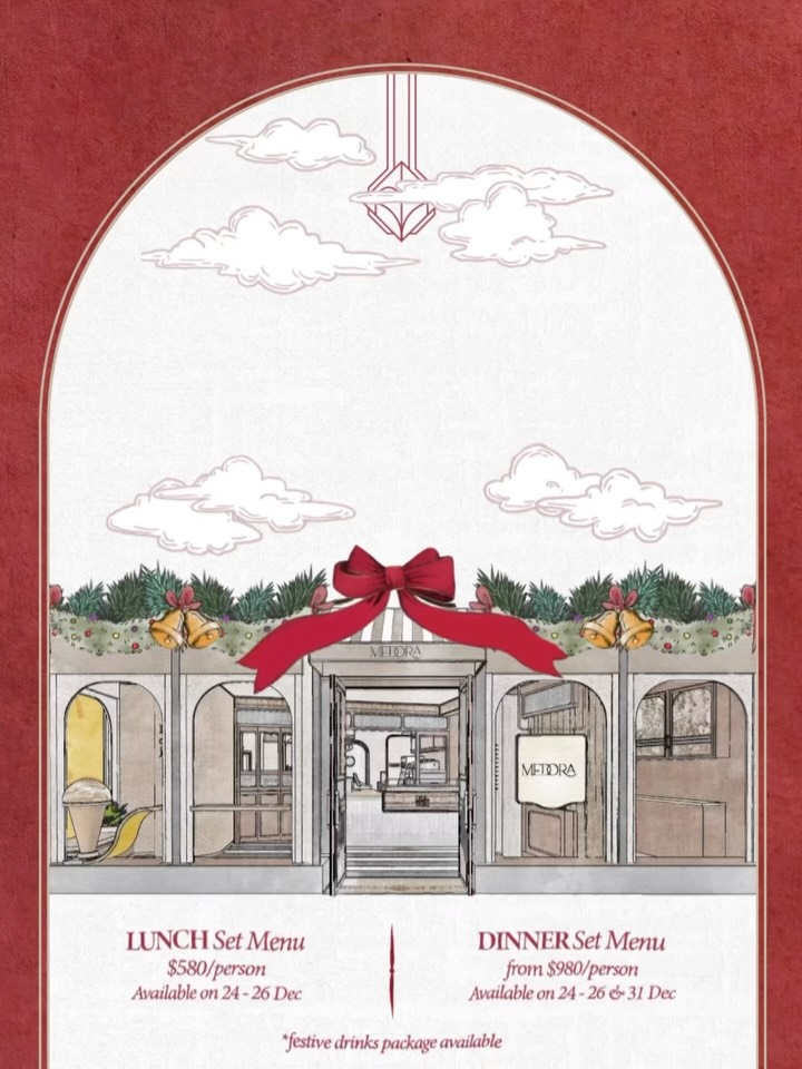 The festive season is here! ♥️It’s time to gather close with those you hold dear, and make memories that last. 🎄Medora will launch thoughtfully curated lunch & dinner set menus from 24 to 26 Dec and dinner set menu on 31 Dec, featuring festive flavours that celebrate the season’s spirit.🎁
Reservations are now open on a first-come, first-served basis.
For event enquiries, we would be delighted to hear from you at info@medora.hk.
For reservations, click the “Reserve” button on our Instagram profile or visit our website. Walk-ins are warmly welcomed on a first-come, first-served basis. 💕
You may also view our latest menu offerings on our official website.
☎️ +852 2711 8088
🌐 www.medora.hk
📍G/F, 111 Wellington St, Central
#medorahk #chefvickycheng #鄭永麒