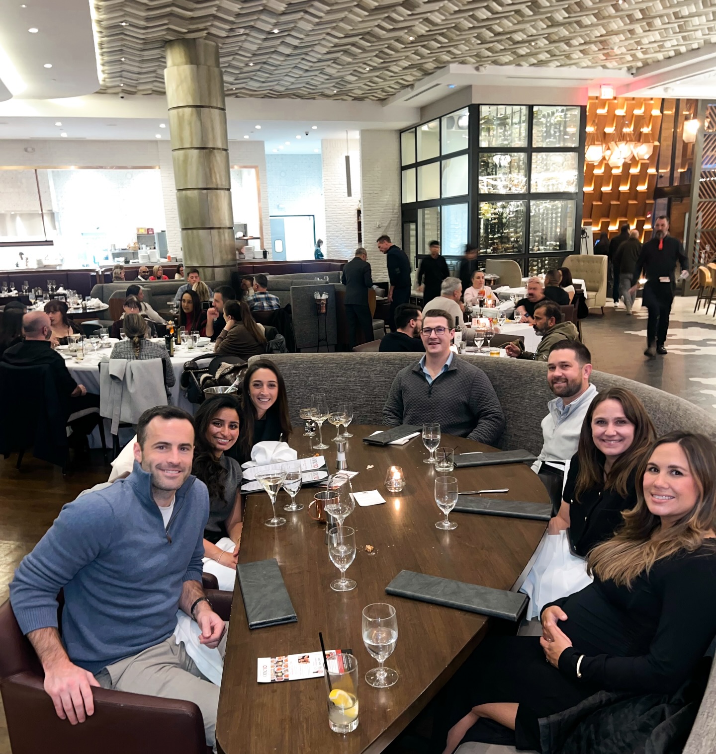 Annual Compass Holiday Dinner with the best team 🧭🍽️✨🎄🎁