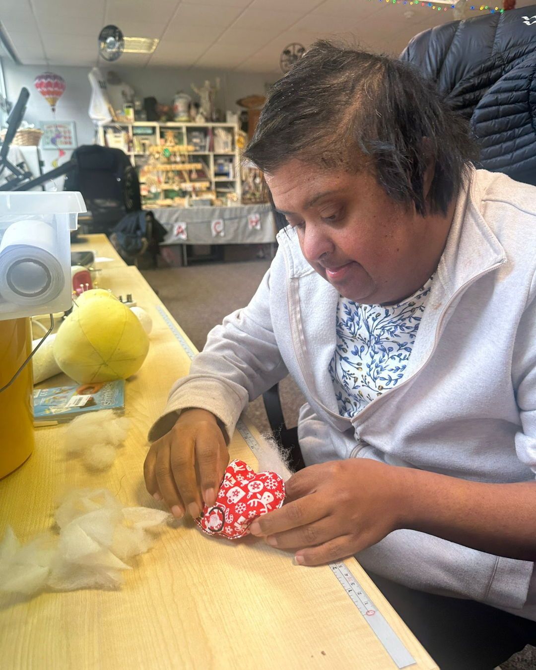 Champion stuffer alert! 🏆
Hannah was hard at work last week, stuffing five catnip mice to complete a customer order - and absolutely smashed it.
Projects like this help build focus, confidence, and real work skills, while creating products our customers love. Brilliant work, Hannah!
#SocialEnterprise #Southampton #Hampshire #LearningDisabilities #LearningDisability #SouthamptonBusiness #Charity