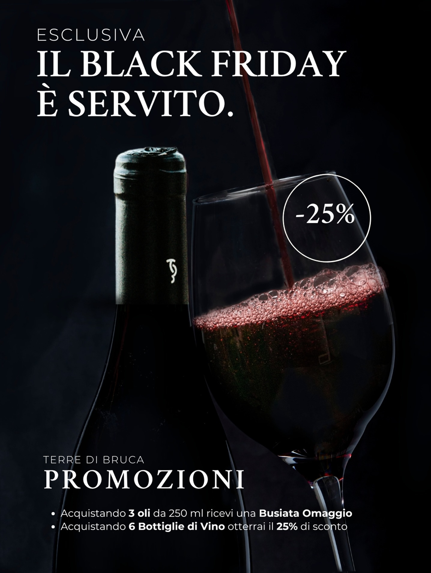 ๐๐ฅ ๐๐ฅ๐๐๐ค ๐
๐ซ๐ข๐๐๐ฒ ๐ฬ ๐ฌ๐๐ซ๐ฏ๐ข๐ญ๐จ ๐ค
๐๐๐จ๐ฉ๐ซ๐ข ๐ฅ๐ ๐ง๐จ๐ฌ๐ญ๐ซ๐ ๐ฉ๐ซ๐จ๐ฆ๐จ๐ณ๐ข๐จ๐ง๐ข ๐๐ฌ๐๐ฅ๐ฎ๐ฌ๐ข๐ฏ๐:
โข Acquistando 3 oli da 250 ml ricevi una busiata classica in omaggio
โข Acquistando 6 bottiglie di vino ottieni il 25% di sconto
Ordina ora come preferisci:
๐ฒ WhatsApp diretto:
+39 331 491 1817
oppure clicca qui ๐ https://wa.me/message/IV5LCPIAOE7FG1
๐ Online sul sito: terredibruca.it
๐ก In presenza:
Via Nino Tesoriere 7
91014 โ Castellammare del Golfo (TP)
๐ท๐๐๐๐ ๐๐๐๐๐
๐ ๐๐๐๐ ๐๐ ๐ ๐ซ๐๐๐๐๐๐๐
