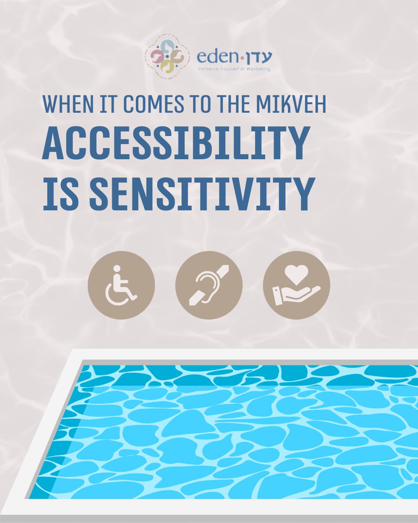 Women with physical, sensory, emotional, or cognitive disabilities often come to the mikveh feeling nervous and may need special help. Disabilities present themselves in many different ways, not all are visible.
That’s why a sensitive mikveh attendant really makes a difference.
We make sure to train mikveh attendants to treat everybody with dignity and respect regardless of whether they present with a disability or not.
This includes giving extra time when needed, asking before touching, offering help, and giving each woman her space.
A sensitive attendant can turn the mikveh into a space that feels welcoming, respectful, and supportive for everyone.
#disabiltyawareness #accessibilitymatters #accessibilityawareness #mikveh #jewishwomen #jewishlife