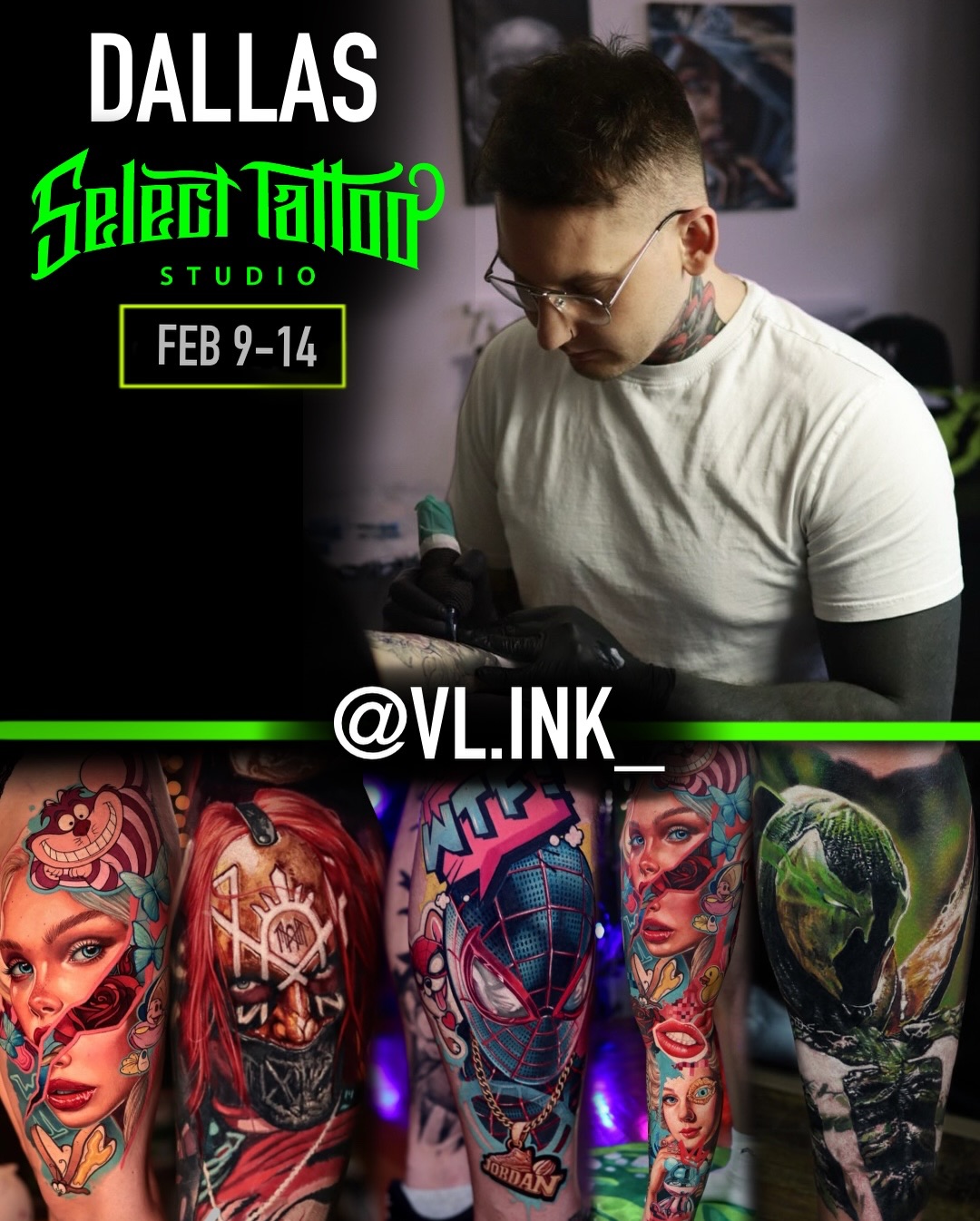 Don’t miss the chance to book with @vl.ink_ — our first guest artist of next year! 🔥 Coming straight from New York, his color work is absolutely insane. Limited spots available, so lock yours in now!