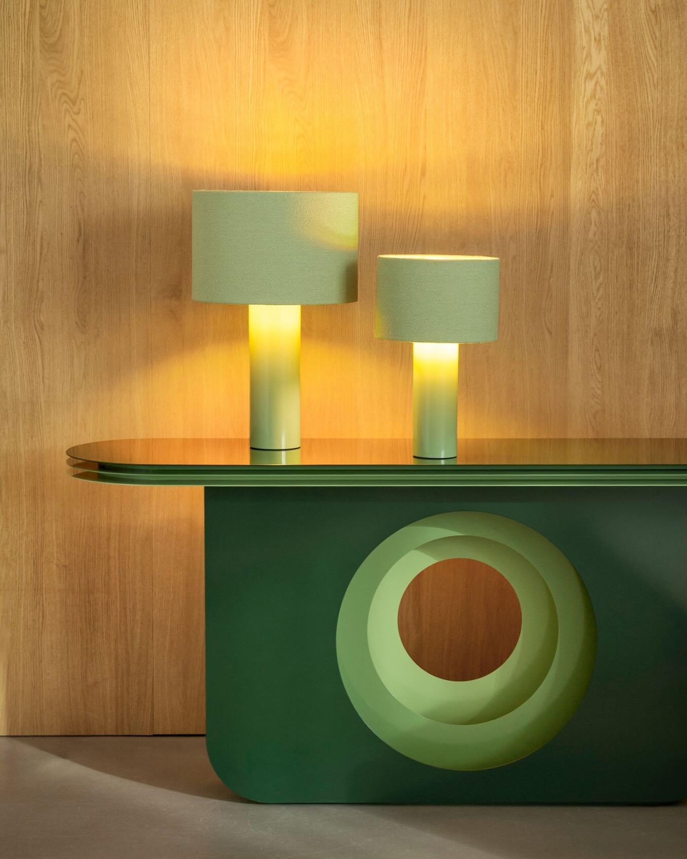 ALL ROUND Midi & Mini lamp in sage. new colour⚡️
MY AMI sideboard in three shades of green.