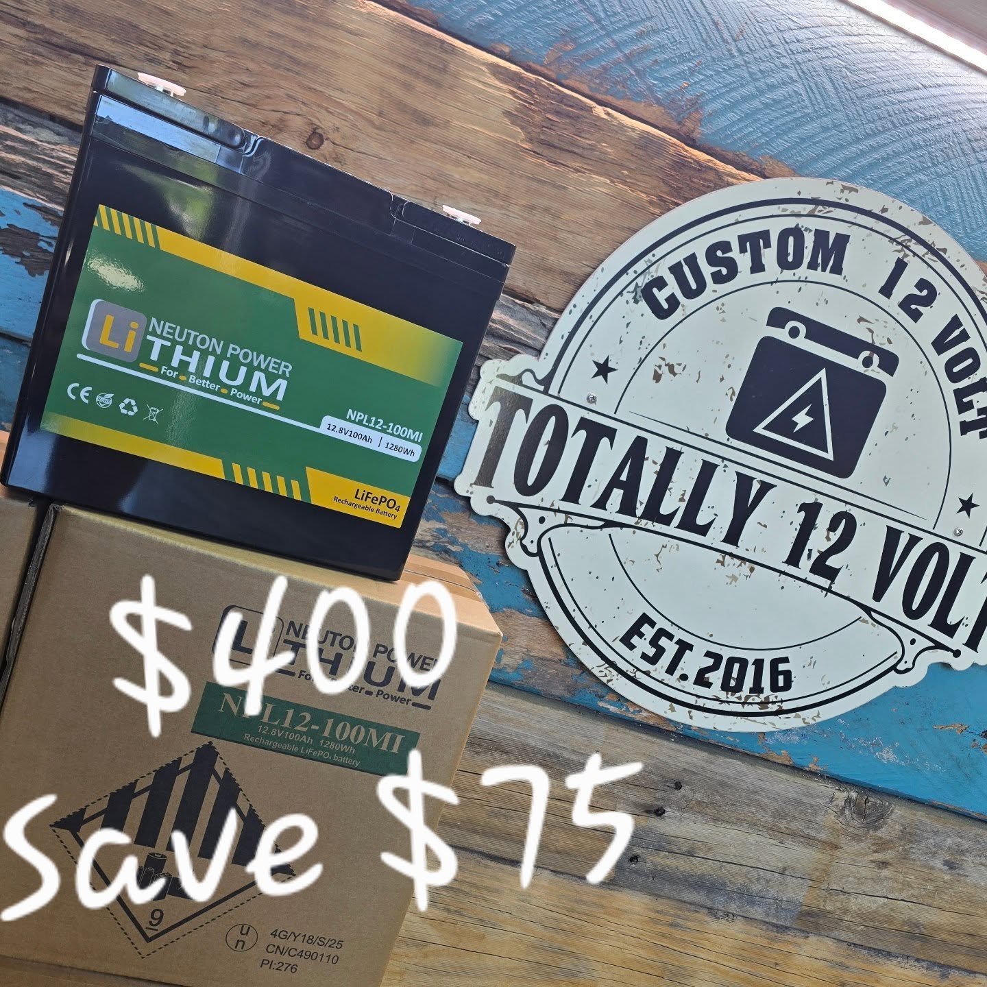 Black Friday Special... Today Only. 100ah Neuton Power Mini Lithiums... 5 year warranty!
Head to our website or give us a call!!!