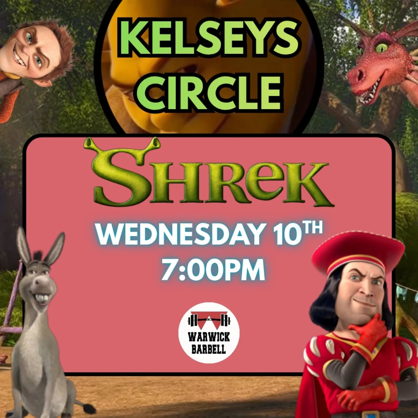 🟢KELSEYS CIRCLE: SHREK EDITION🟢
On Wednesday of week 10 we are having our last circle of term 1 in Kelseys, with the theme being Shrek!
Please FILL IN the form and prepare a costume of your favourite Shrek character if you'd like to join us.