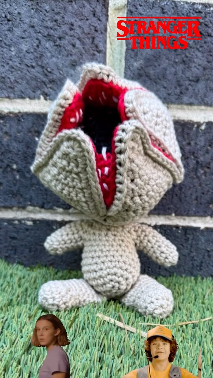 I’m able to post a few things now as they have been gifted and are no longer a secret!
It’s been so much fun getting back into making some toys, even this cute little Demi!!
#strangerthingsedit #crochet #demogorgon #crocheting #stresslesscraftmore #strangerthings #amigurumi