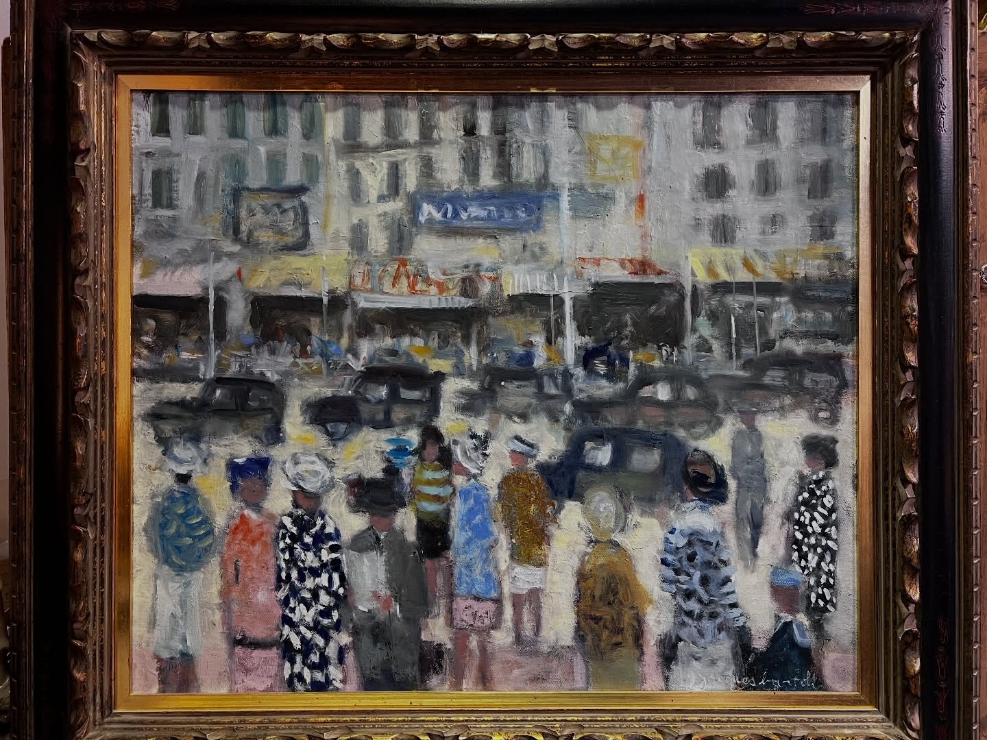 Vibrant oil on canvas by French artist Jacques Bartoli (1911–1996), titled La Place Foch à Ajaccio.
A lively Mediterranean street scene filled with figures, vintage cars, and sunlit façades — one of Bartoli’s most sought-after themes.
Signed on the front and titled/signed on the reverse.
Beautifully framed.
$2,800 — DM for details or shipping.
Provenance:
Purchased in Montreal in the 1970s and subsequently part of a long-standing West Vancouver private collection.
jacquesbartoli #midcenturyart #midcenturymodernart #20thcenturyart #frenchartist #frenchoilpainting europeanart mediterraneanart ajaccio corsicaart cityscenepainting figurativeart artcollectors fineartforsale oilpaintingforsale largepainting 15fcanvas westvancouver privatecollection vancouverart canadianartbuyers galleryart interiordecorart vintageartwork collectorfavorites