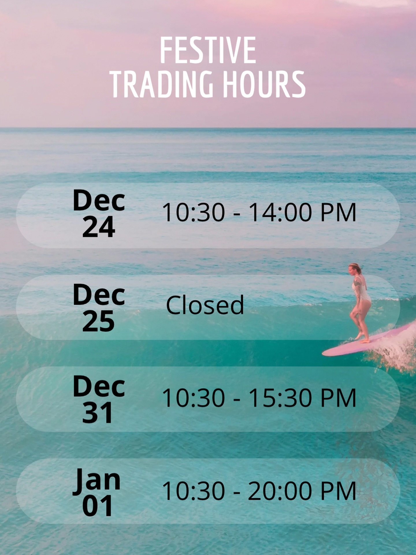 Even The Pokè Co needs a Christmas break 🎅🏽🌴
But you can catch us before & after for all your fresh cravings!
#thepokeco #capetownrestaurants #festiveseason