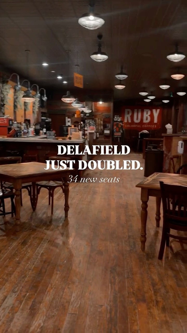 Blue Collar Coffee Delafield just doubled in size with 34 new seats and plenty of room to gather this holiday season. 🎄☕️