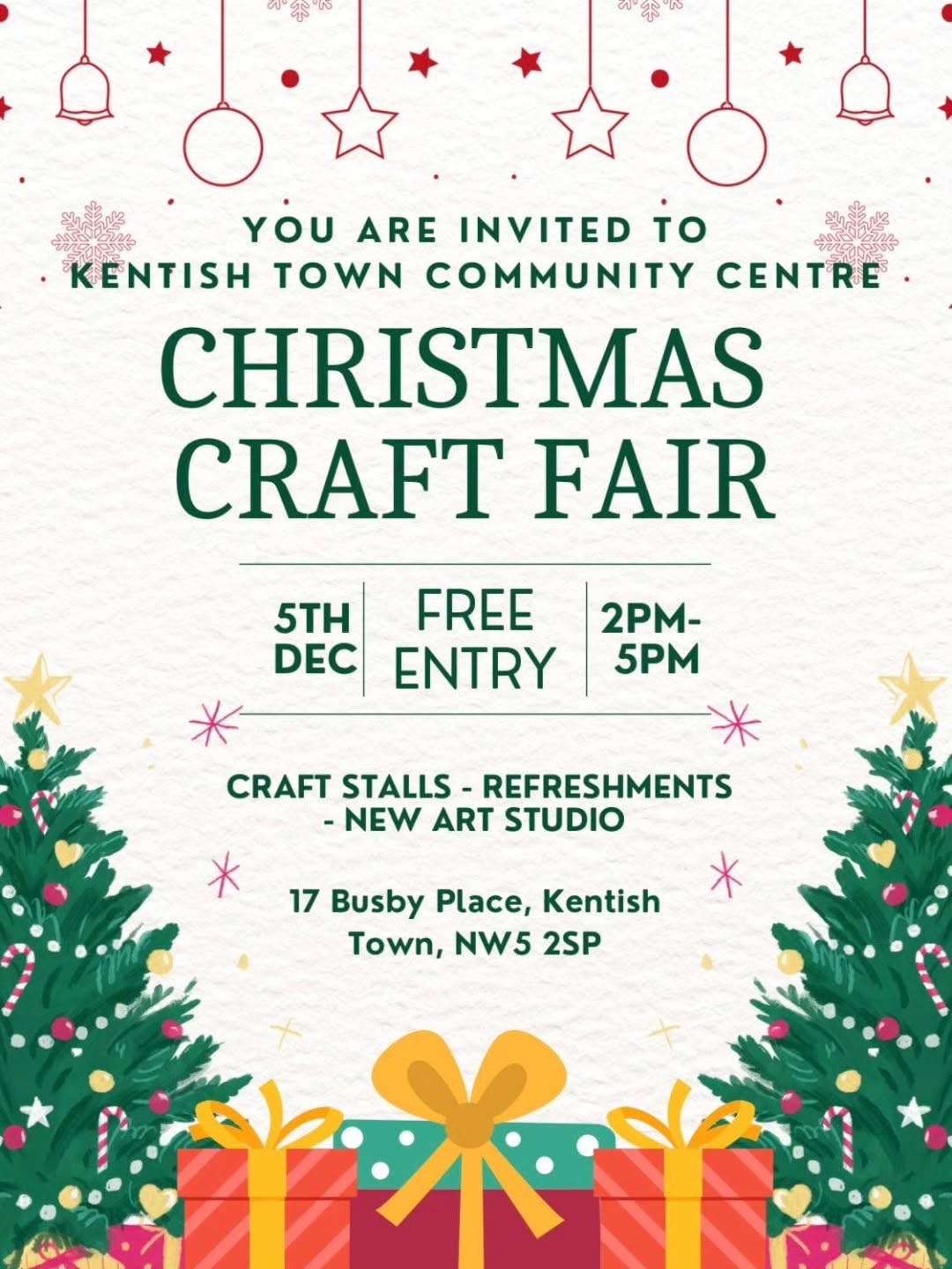 Yippee..... Am participating in a lovely Christmas stall tomorrow - here in Kentish Town NW5. Come and pop by 🎄❤️🎄
#local #localbusiness #localmakers #localmaker #nw5 #smallbusiness #smallbiz #smallshop #entrepreneur #entrepreneurgoals #entrepeneurlife #christmas