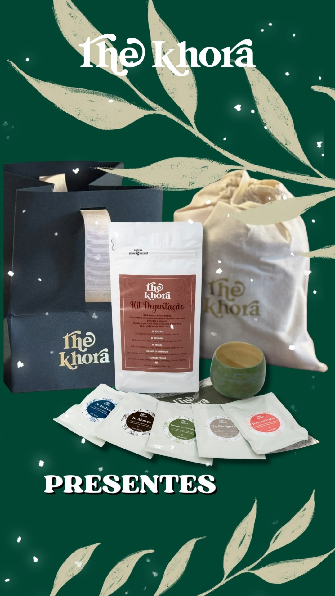 Presentear com chá é um gesto de afeto.
O Kit Degustação The Khora permite que quem você ama experimente novos aromas e sabores, e experiencie momentos de pausa com significado. 🍃
Um presente que desacelera, acolhe e transforma pequenos instantes em ritual. Neste Natal, ofereça tempo, sensações e afeto. ✨
#TheKhora #TeaLover #Cha #Tea #The #Te #ExperienciasExclusivasComCha #Autocuidado #presente #natal