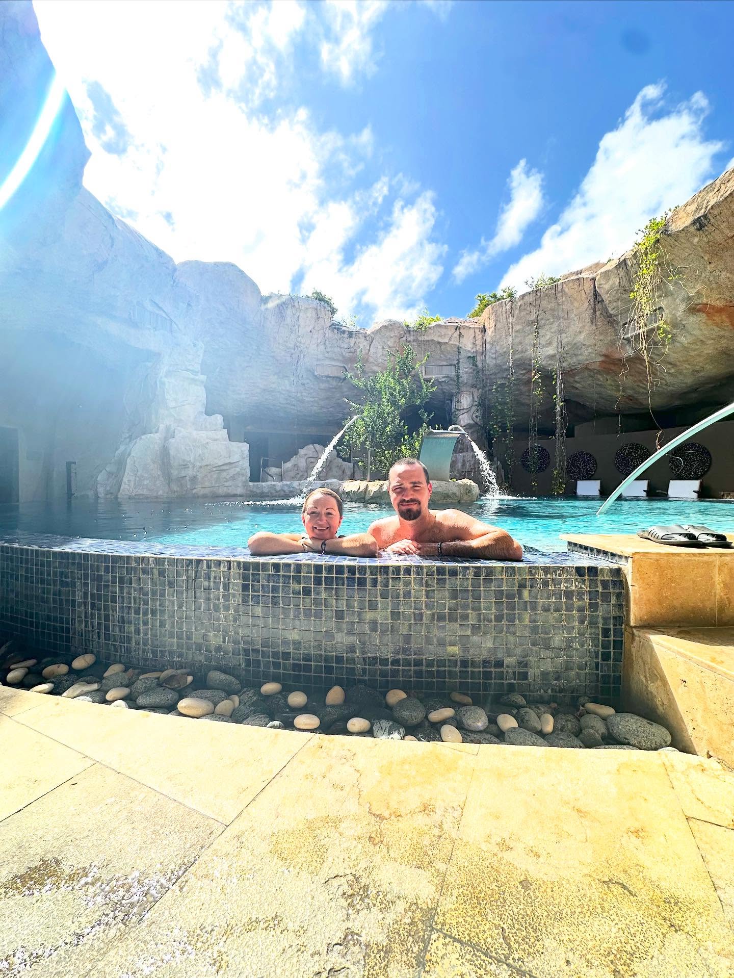 4 days away to just be us again 💖 good food, great company, warm sun, beach yoga, daily naps, and @brandon.rohrer getting followed around and told to be quiet at the Dominican spa multiple times, made for an epic vacation! Proud of my hubby for earning this work trip for us to enjoy, and thankful for Nina & papa for watching our little Lu for his first trip away from us too at the grandparents resort 🏝️🫶🏼
#dominicanrepublic #justustwo #momanddad