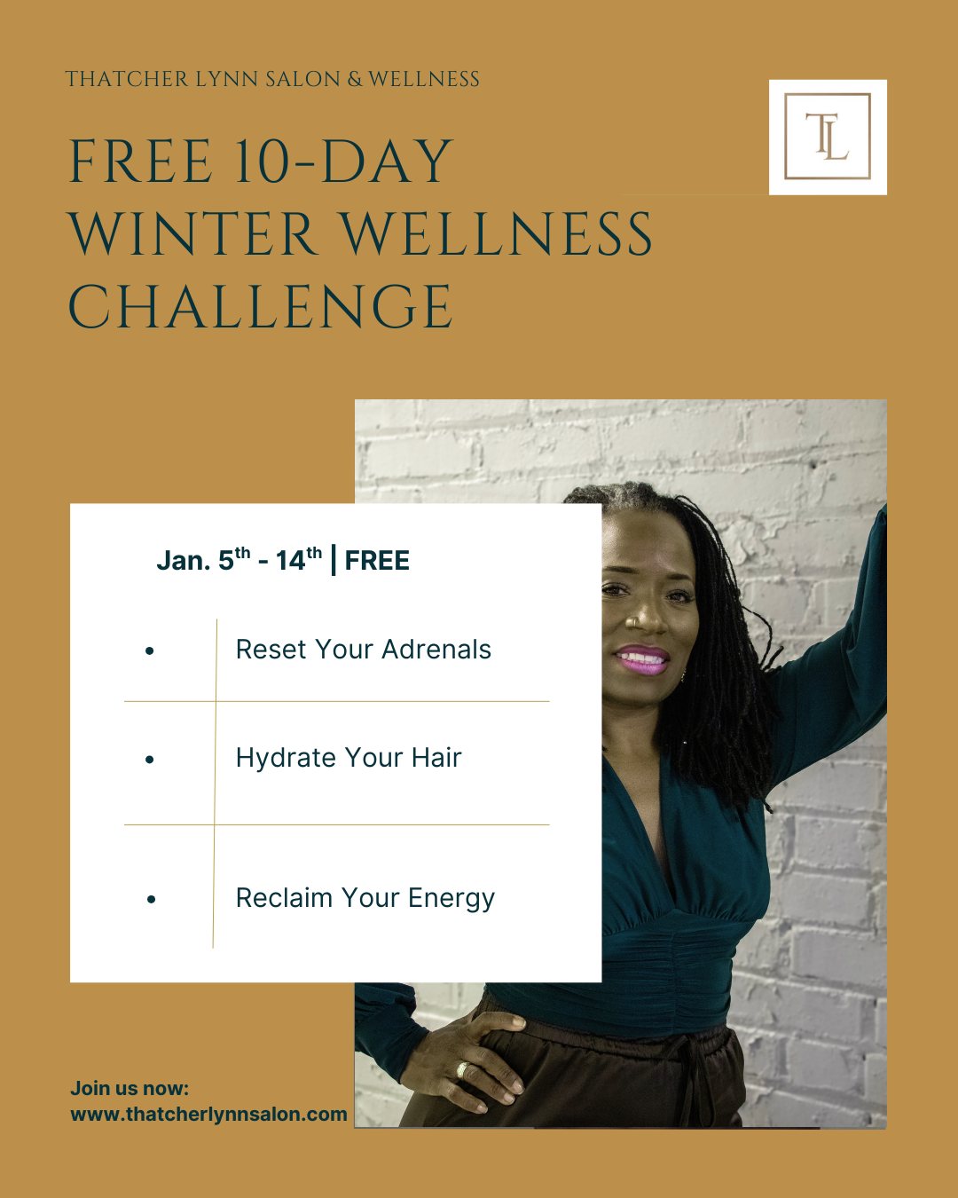Stop Starting Over. This January, Let’s Reset.
Let’s be honest—the "New Year, New Me" hype usually lasts about 4 days. By January 5th, the adrenaline wears off, the decorations come down, and we’re left feeling... tired.
If you are dreading the "Post-Holiday Slump" or noticing your hair feels dry and brittle from the winter air, this is for you.
I’m hosting a FREE 10-Day Winter Wellness Challenge starting Monday, Jan 5th! ❄️
As a Trichologist and Board-Certified Holistic Practitioner, I’ve designed this challenge to bridge the gap between your health and your hair. We aren't doing crash diets. We are doing science-backed micro-habits.
Over 10 days, we will: Flush out inflammation and support your adrenals. Use professional tricks to hydrate your scalp and skin. Reset your nervous system so you can actually sleep.
THE BONUS: Everyone who finishes the challenge gets my exclusive "Winter Hormone-Balancing Recipe Guide" for free!
HOW TO JOIN: It is 100% free, but you need to be on the list to get the daily emails.
Click the link in my bio to claim your spot! (Or comment "RESET" below and I'll send you the link!)
Let's make 2026 the year of execution. See you inside!