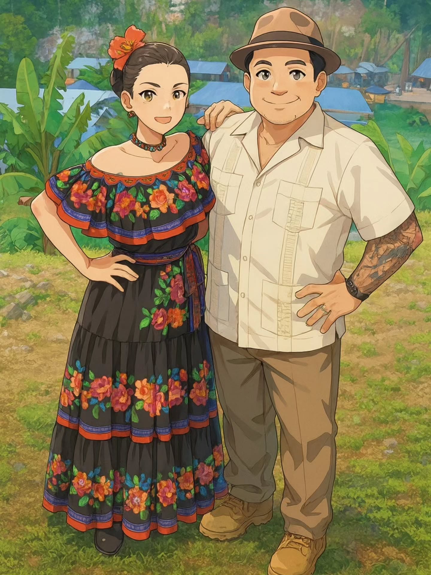 Me and my forever love!!!
We are both artisans... yes!! He has his own tables, he makes puertorican hot sauce. Right now we plant and harvest atleast 85% of our ingredients the others we buy from from local vendors.
We love this life and dont want to change it at all, this is great!!! If you love hot sauce then follow my hubby 🥰 titoshotpr