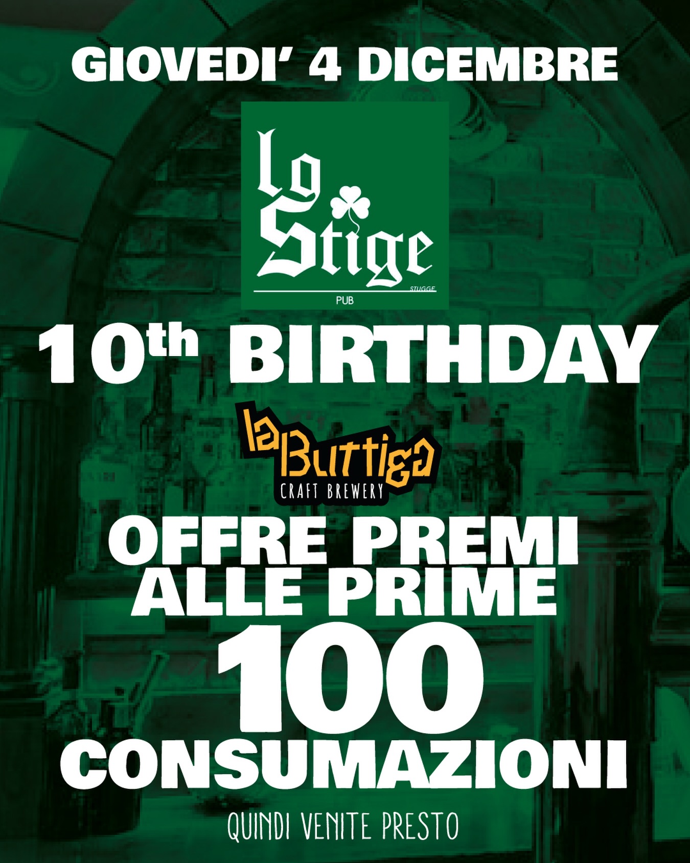 Che non ci credeva nessuno lo abbiamo già detto, gli ospiti speciali li abbiamo già annunciati, mancano le conferme di Barbara d’Urso e Gerry Scotti, ma su questo vi aggiorniamo più avanti
Annunciamo adesso i fantastici premi estratti come sempre in maniera pilotat..casuale volevo dire casuale:
1 Premio - Beer Box 10 lattine + 5 birre Medie
2 Premio - Beer Box 6 bottiglie + 3 birre Medie
3 Premio - Bottiglia Psycho Gin + 1 birra Media
4 Premio - Six Pack 6 lattine
5 Premio - T-Shirt
Non siamo pazzi, siamo generosi
#BEVICOMEUNTORO