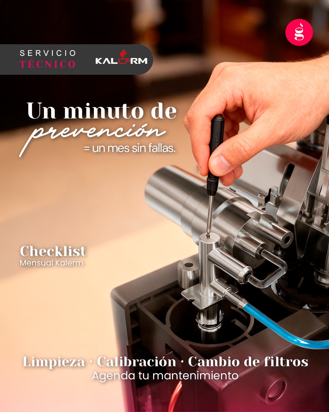 ☕✨ Cuida tu máquina.
Disfruta cada taza.
🔧 Mantenimiento preventivo Kalerm con técnicos especializados.
📲 Agenda tu servicio o entra a algrana.cafe
#CaféAlgraná #MantenimientoKalerm #CoffeeExperience