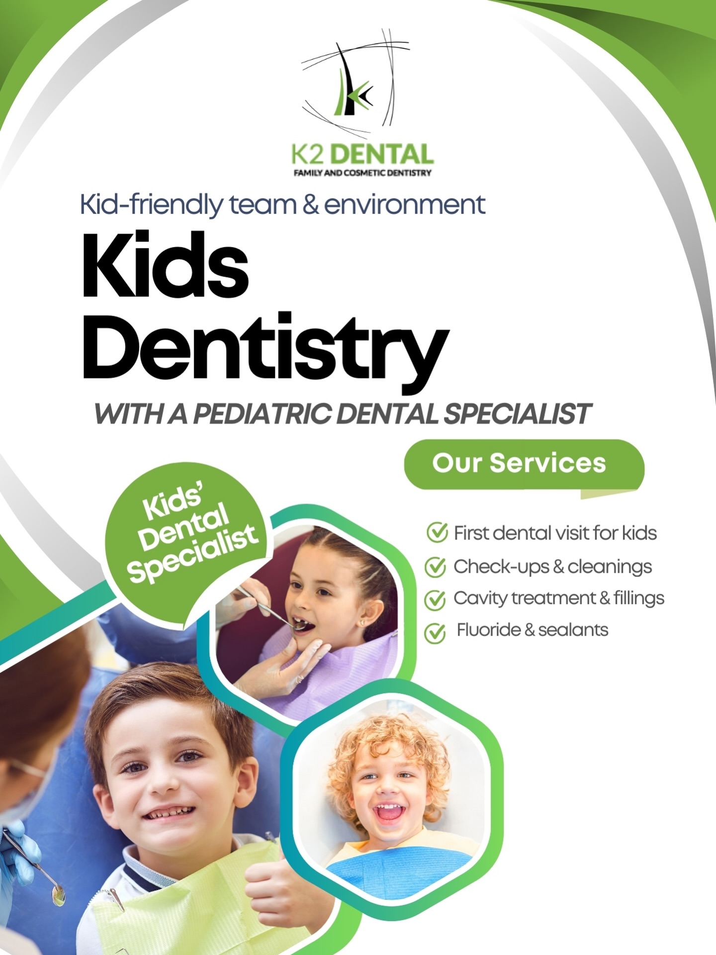At K2 Dental, our pediatric dental specialist is here to make every visit comfortable, fun, and stress-free. 💚💚💚 Calm, friendly experience for kids
✨ Building healthy habits from an early age
✨ Personalized care for every little smile
From first visits to regular check-ups, we’re here to help your child grow up with a healthy, confident smile.
📲 Book an appointment today!
905-710-5252
www.k2dental.ca
#K2Dental #KidsDentist #PediatricDentist #ChildrensDentalCare #HealthySmiles TorontoDentist