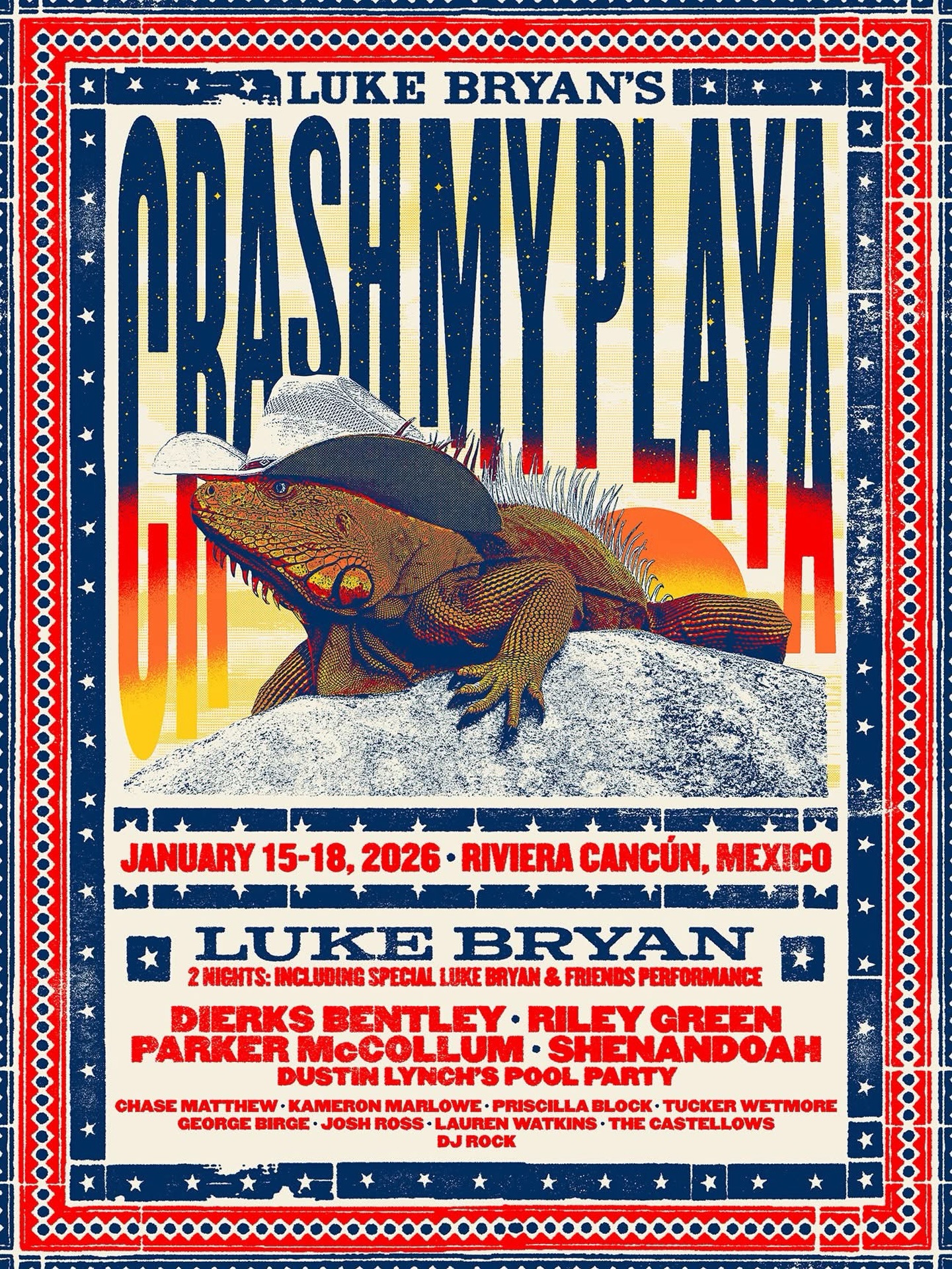 Playa crashers! Our official Crash My Playa 2026 poster, designed by Zoca Studio, is here and hotter than ever! Available in main edition and foil variants, plus framed posters available for ship-to-home ☀️ Grab yours at our Pre-Sale Merch website or down in Mexico. See ya’ll soon!
merch.crashmyplaya.com