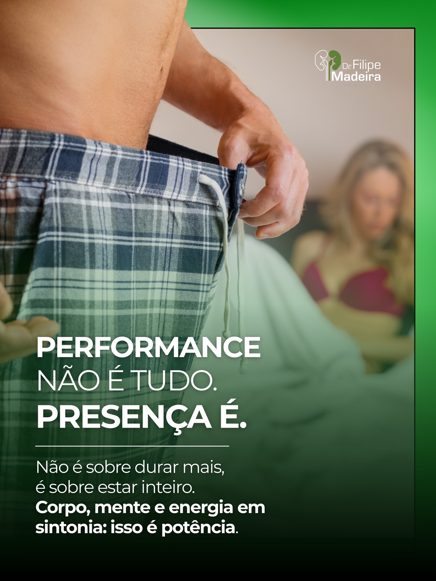 A verdadeira potência masculina não está no tempo, na força ou no ritmo.
Está na presença, no corpo e na mente funcionando em sintonia.
A vida sexual saudável depende de fatores integrados:
✅ Corpo equilibrado
✅ Mente presente e relaxada
✅ Energia alinhada
✅ Boa circulação sanguínea
✅ Hormônios em níveis adequados
✅ Comunicação com a parceira
✅ Confiança e tranquilidade
Quando esses fatores estão alinhados, a resposta sexual melhora, a ereção se mantém de forma natural e o prazer se torna mais intenso (McMahon, 2016).
A ansiedade, por outro lado, acelera o corpo, rouba a atenção e reduz a qualidade da resposta sexual.
Sexo não é competição. É conexão. Presença vale mais do que performance.
