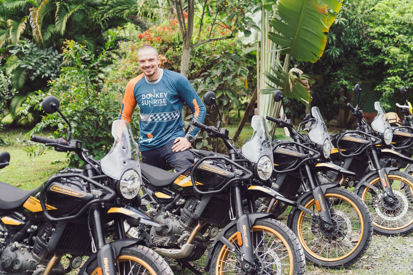 🚀 Our new fleet has arrived! 🏍️✨
We’re excited to announce that our brand-new Royal Enfield Himalayan 450 (tubeless) fleet is officially here at Donkey Sunrise, Colombia! 🇨🇴🌴
Fully kitted out for adventure:
✔ @barkbustershandguards
✔ @doubletakemirrors
✔️ @acerbismotorsport
✔️ @moskomoto bags for those who want to fly in and ride
✔ Prepped by our 42+ year master mechanic (Ron, of course 😉)
Whether you want to join one of our upcoming tours or simply fly in and ride Colombia, the bikes will be ready to roll! 🤟🏻
For us, this isn’t “just” buying motorcycles.
It’s investing in the future of ADV riding in Colombia, building a stronger community, and making it easier for riders from around the world to experience this country the right way: on two wheels! (Don Ramon approves 🐶).
👉 Interested in rentals or joining our January 2026 tour? Send us a message: donkeysunrise@gmail.com
Let’s go bananas! 🏍️
#MotorcycleTravel #RoyalEnfield #motorcycletour