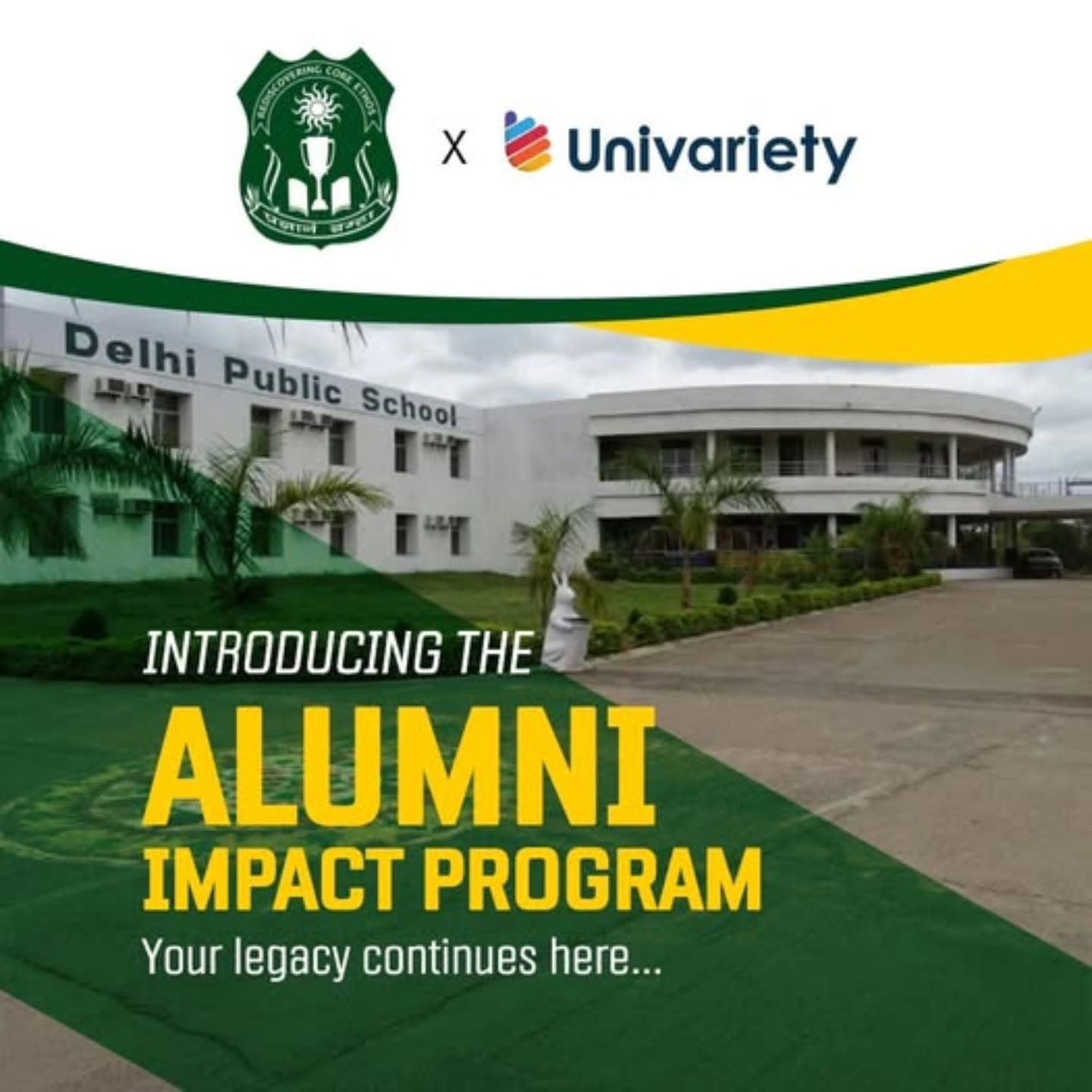 At ๐ฟ๐๐ ๐๐๐ข๐๐๐ก๐ฅ๐ช๐ง, learning goes beyond the classroom. It extends into careers, innovations, and lifelong connections. Over the years, our students, alumni, and faculty have contributed to an incredible legacy of knowledge, leadership, and success.
As we continue this incredible journey, we are proud to introduce the ๐๐น๐๐บ๐ป๐ถ ๐๐บ๐ฝ๐ฎ๐ฐ๐ ๐ฃ๐ฟ๐ผ๐ด๐ฟ๐ฎ๐บ in partnership with ๐จ๐ป๐ถ๐๐ฎ๐ฟ๐ถ๐ฒ๐๐.
This initiative is designed to strengthen alumni relationships, celebrate our shared successes, and foster valuable collaborations.
๐ฅ๐ฒ๐ด๐ถ๐๐๐ฒ๐ฟ ๐๐ฒ๐ฟ๐ฒ: https://ags.univariety.com/user/dpssambalpur/signup
Letโs stay connected and keep building the future together!
#DPSSambalpur #DelhiPublicSchoolSambalpur #AlumniNetwork #AlumniCommunity #OurLegacyContinues Univariety