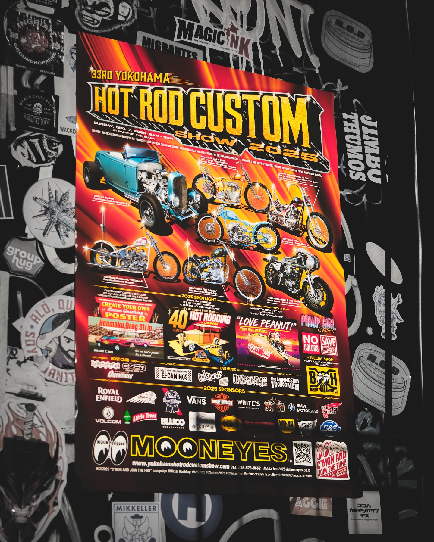 【出店情報】
33rd YOKOHAMA
HOT ROD CUSTOM SHOW 2025
Dec. 7(Sun), 2025 at Pacifico Yokohama.