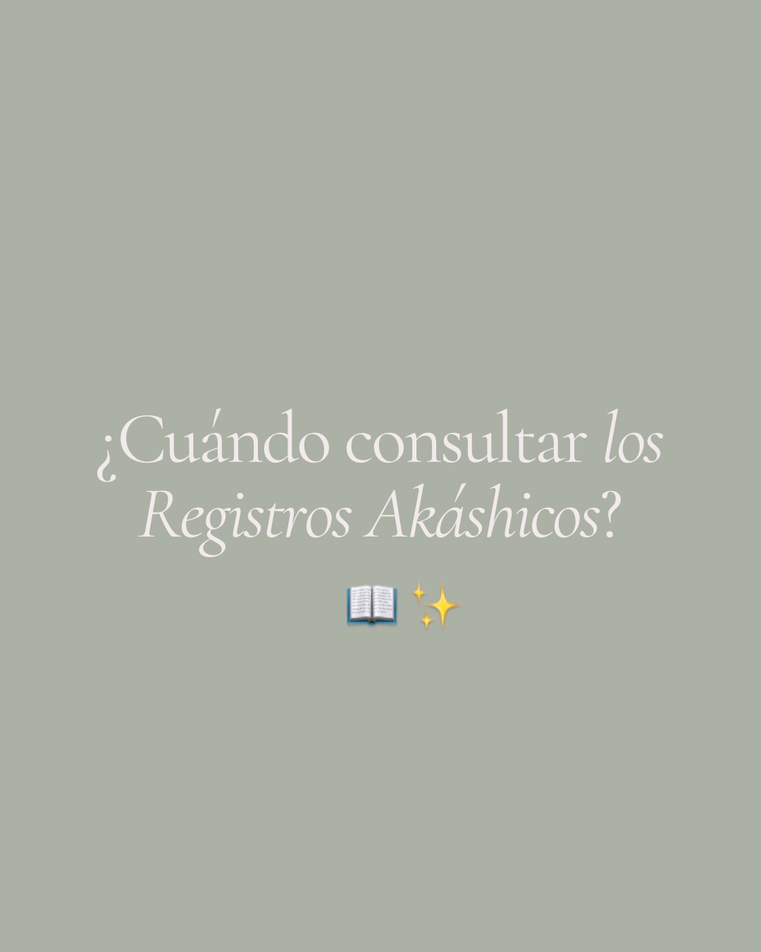 ✨📖Los Registros Akashicos contienen la información completa de todo lo que ha vivido tu alma.
Desde la mente, podemos observar muchas perspectivas diferentes, y no siempre todas son reales o están alineadas con lo que es mejor para nosotros.
En momentos de:
⚡️Toma de decisiones
⚡️Cierres y cambios de etapa
⚡️Búsqueda de profundidad y propósito
Los Registros Akashicos te dan información clave para que tomes la perspectiva más elevada y sepas como avanzar de la mejor manera para ti.
🦋Agenda Abierta Diciembre
Puedes reservar siguiendo el enlace de mi bio💫