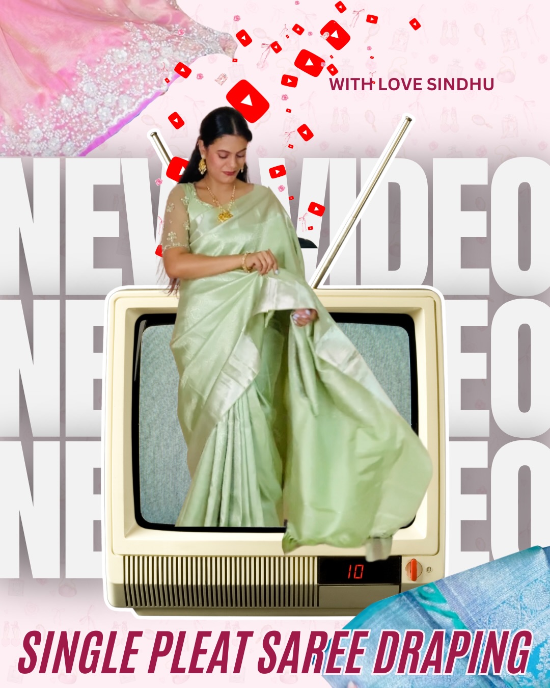 Single pleat saree that actually stays in place? Yes please ๐โจ๐
My new YouTube video just went live:
โSingle Pleat Saree Draping Hacks for Beginnersโ ๐๐ฝ
In this video Iโm breaking down:
๐ธ How to get neat single pleats (even if youโre a total beginner)
๐ธ Simple tricks to make your pallu look polished
๐ธ Pinning hacks so nothing moves the whole day
If youโve ever felt scared to wear a saree because of the draping partโฆ this one is for you, love ๐
๐บ Watch now on YouTube: With Love Sindhu
๐ Link in bio / story
Save this post to try the hacks later & comment โSAREEโ if you want more easy draping tutorials ๐๐ฝ