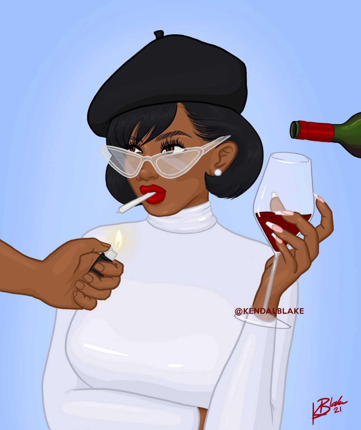 I remember I drew this illustration after my boss scammed me.
I reported him to the ministry of labour. Got the money I was owed and his business was audited.
I also quit without notice. He harassed me for a bit threatening to take me to court. I simply told him go ahead. Take me to me court. 😂
50 year old man harassing a 24 year old woman after he tried to scam her out of a few thousands. Yeah that will go over real well in court buddy.
So yeah this is how the ordeal had me feeling 😂
RUN ME MY MONEYS AND SYBAU!