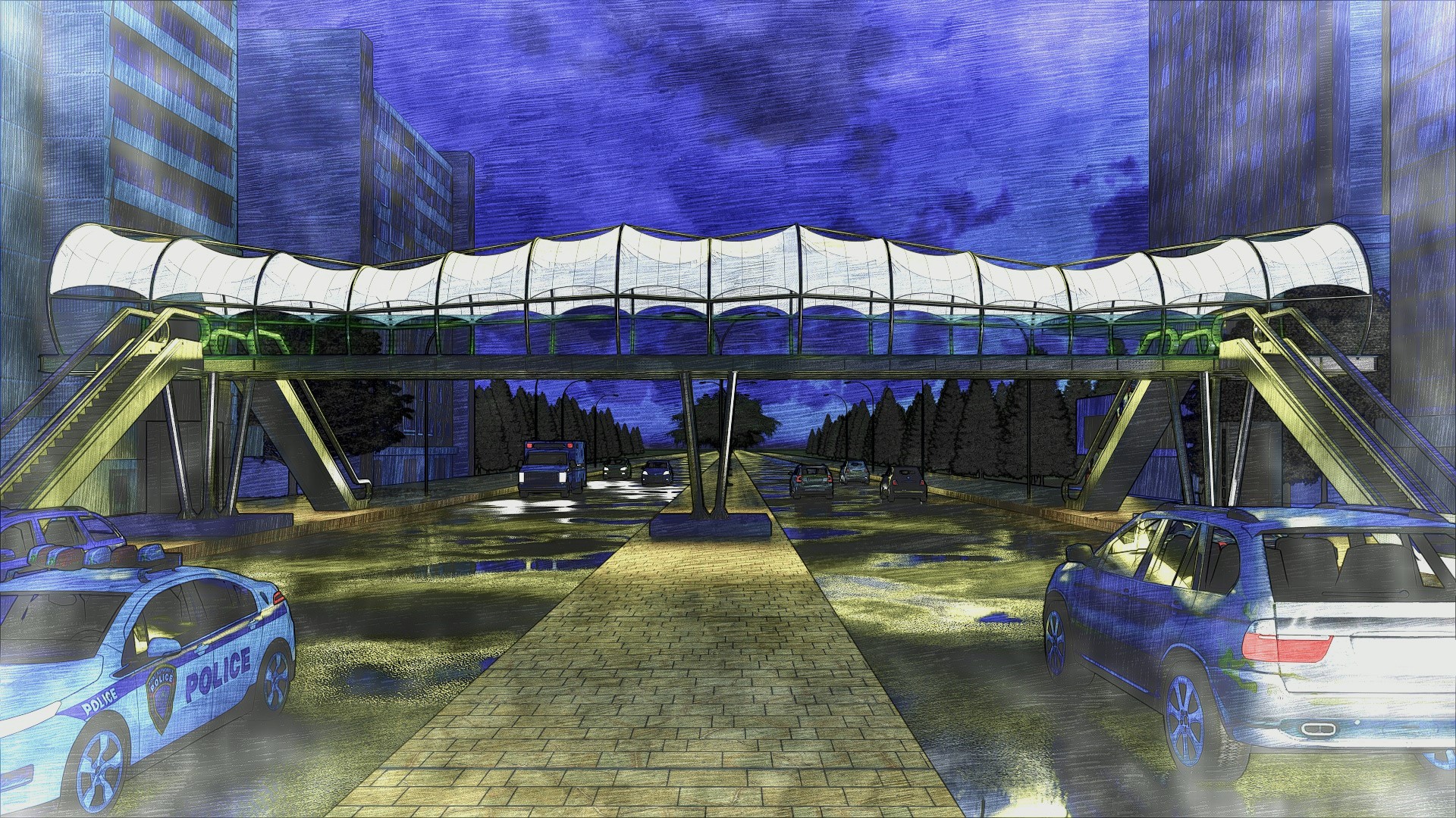 YAYA ÜST GEÇİT TASARIMI
PEDESTRIAN OVERPASS DESIGN
( Gölgemizdesin 🥰 - Under our Shade 🥰 ) #autopark #shading #asmagermemembran #tensilefabric #tekstilmimarisi #textilearchitecture #mimaritekstil #hibritsistemçözümü #hybridsystemsolution #tasarımvemühendislik #designandengineering #imalatveuygulama #manufacturingandapplication #hightechtensilefabric #meshcephe #meshfacade #carpark #hotel #tensile #fabric #canopy #HTTF #sporyapıları #sportfacilities