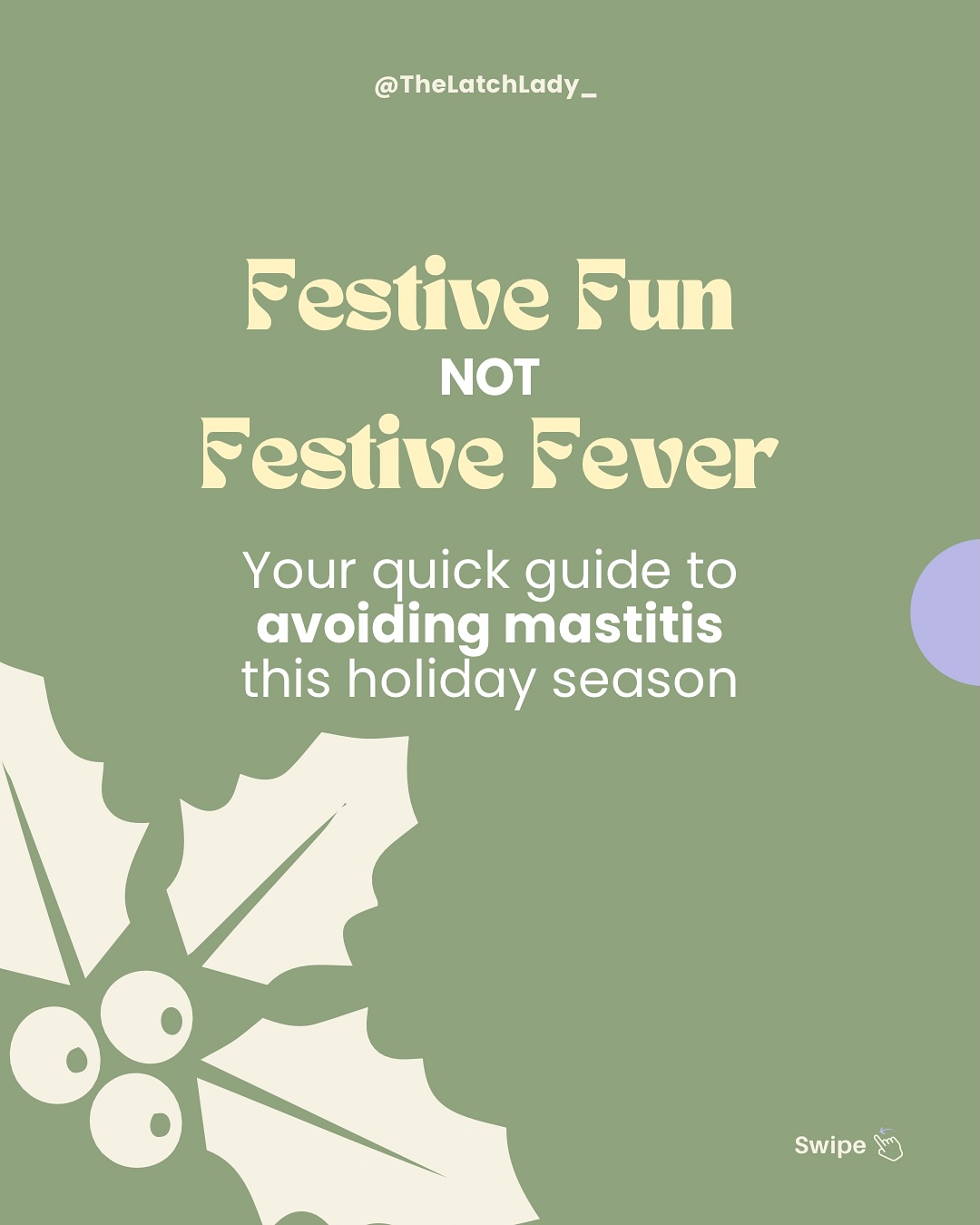 Silly season often sees a spike in mastitis. Here’s how to protect your breasts during the Christmas/New Year chaos 💕